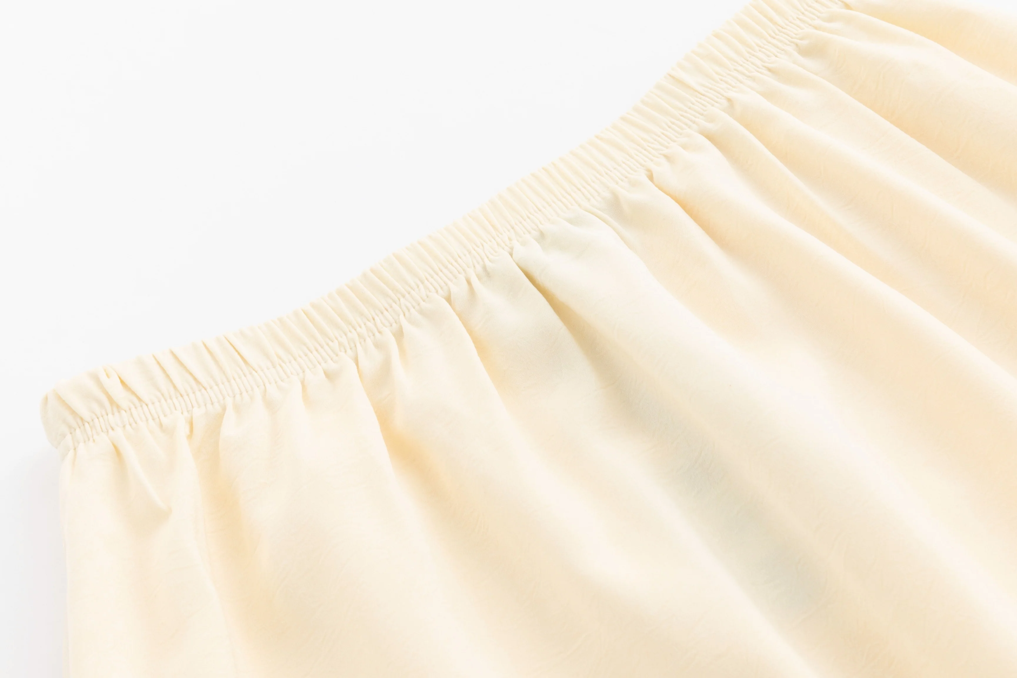Crushed Satin Skirt - Yellow - Image 6