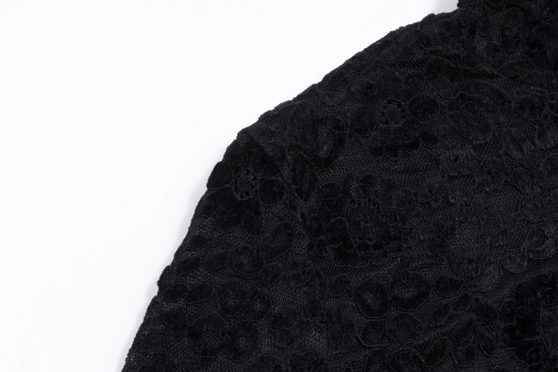 Cut Velvet Mock-Neck Top - Image 4