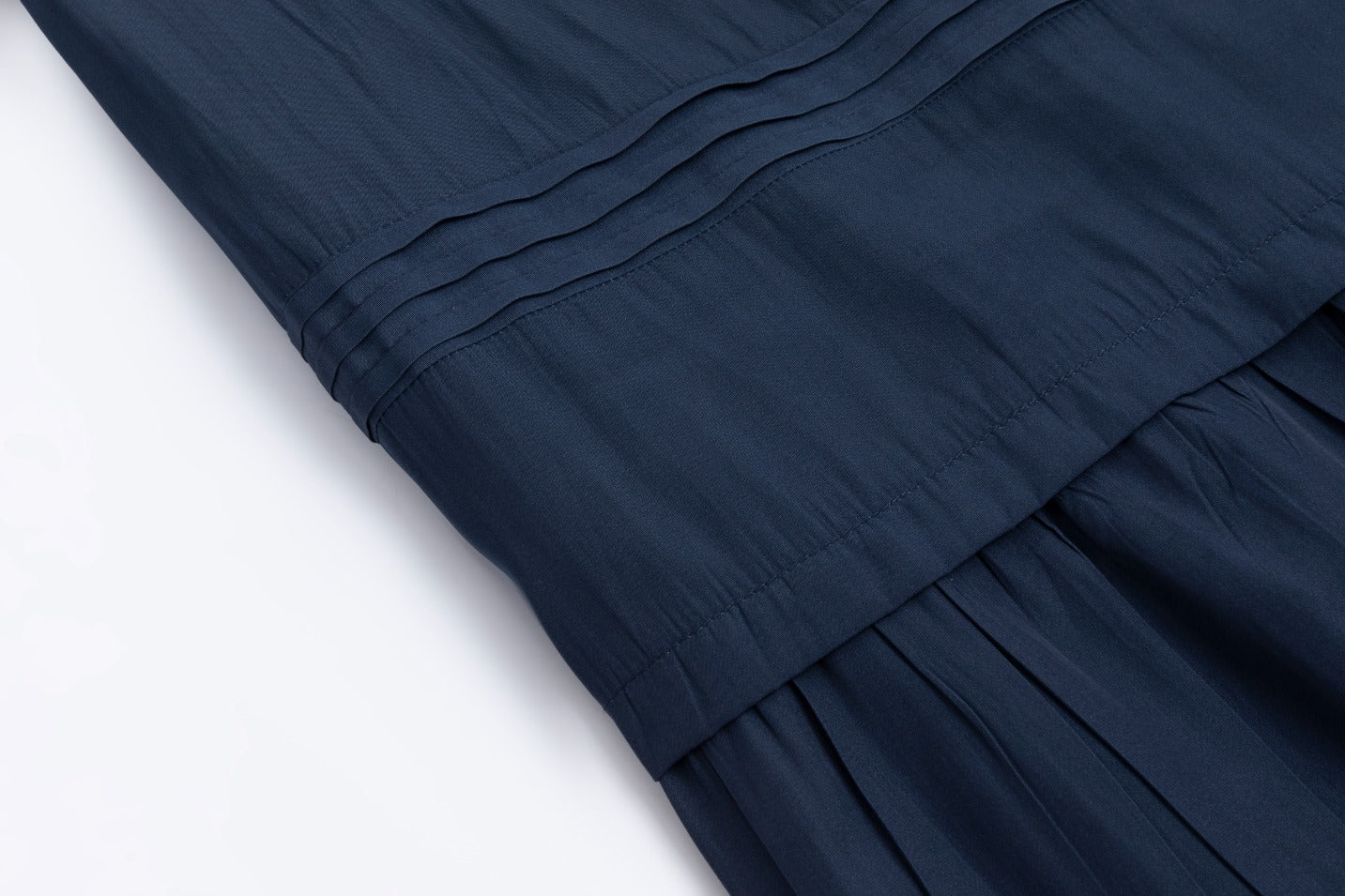 Scrunch Waist Skirt - Navy - Image 5