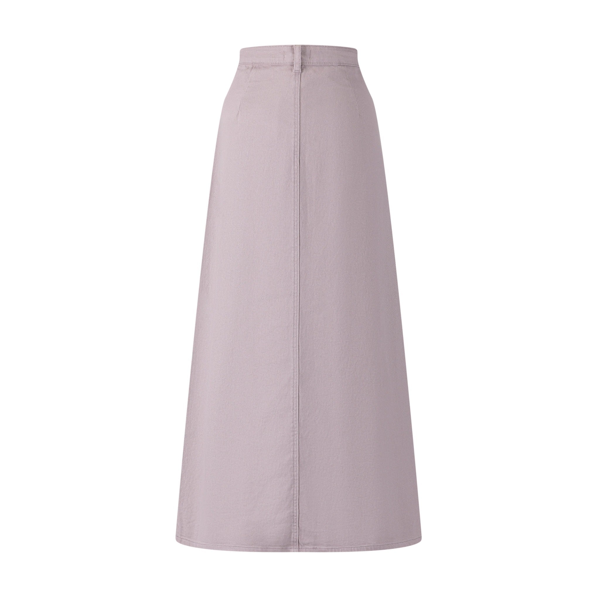 Denim Detail Pocket Skirt- Grey - Image 3