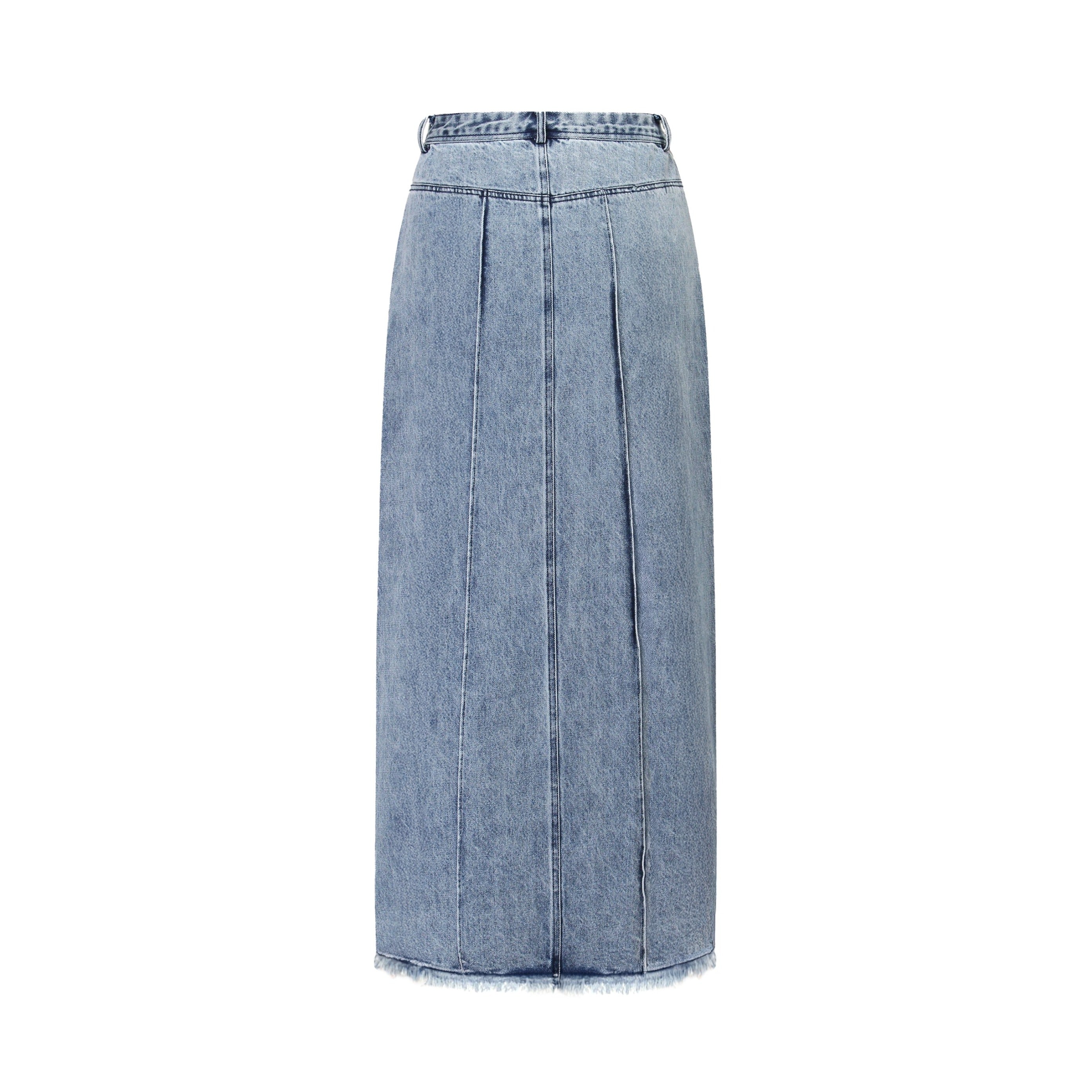 Denim Seam Skirt - Blue Denim - Image 4