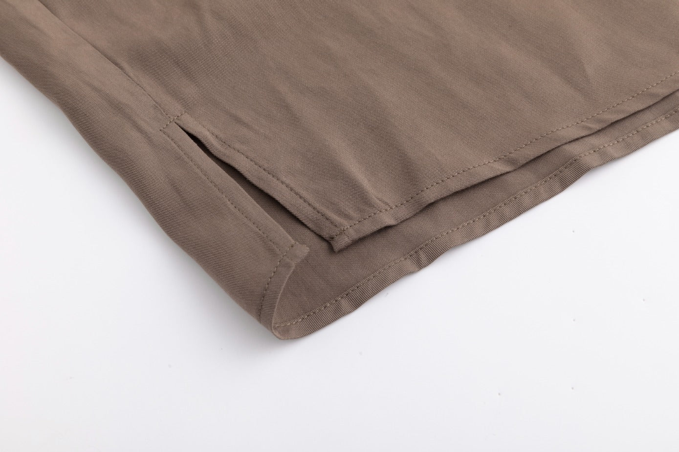 Drawstring Neckline Top- Fawn - Image 5