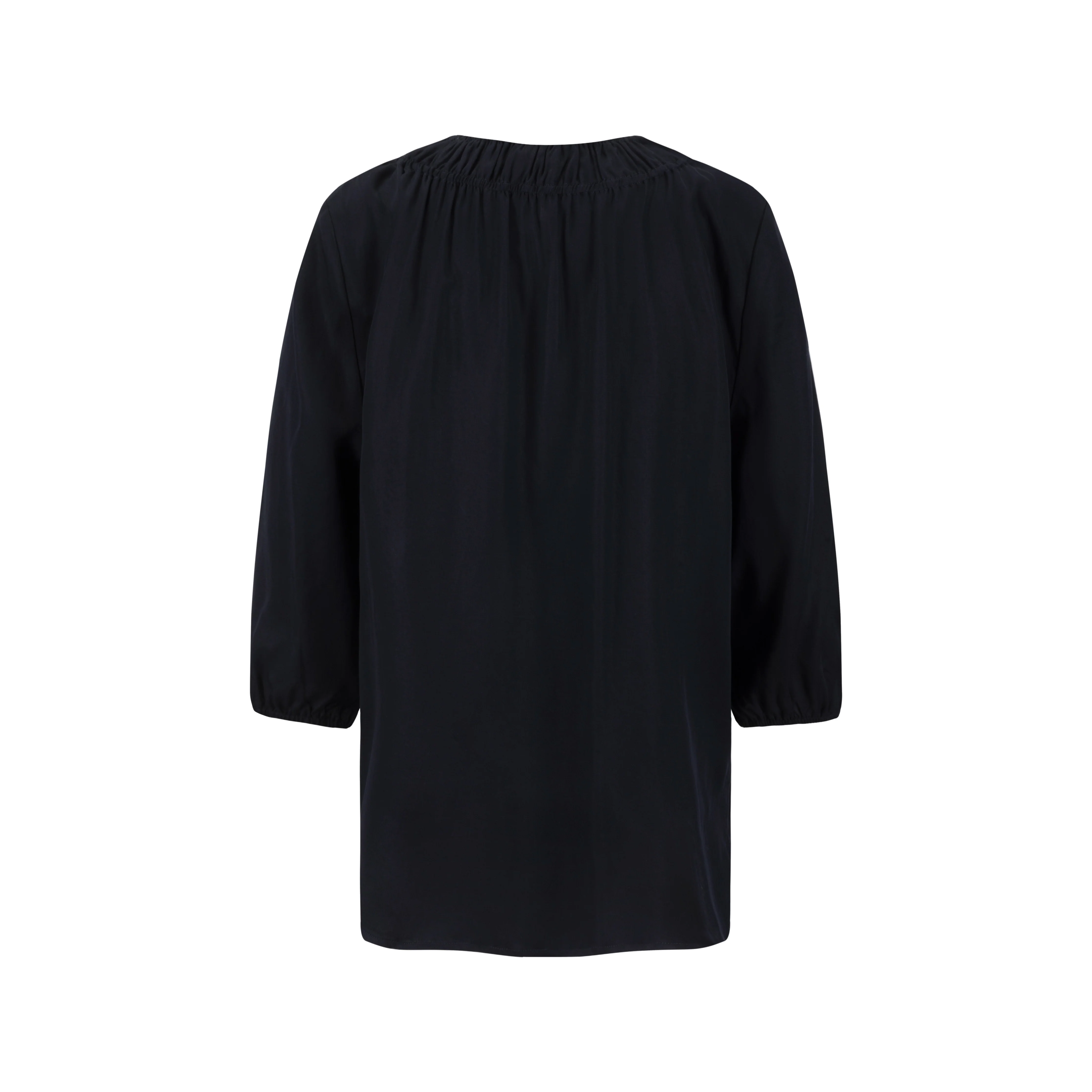 Drawstring Neckline Top- Midnight - Image 3