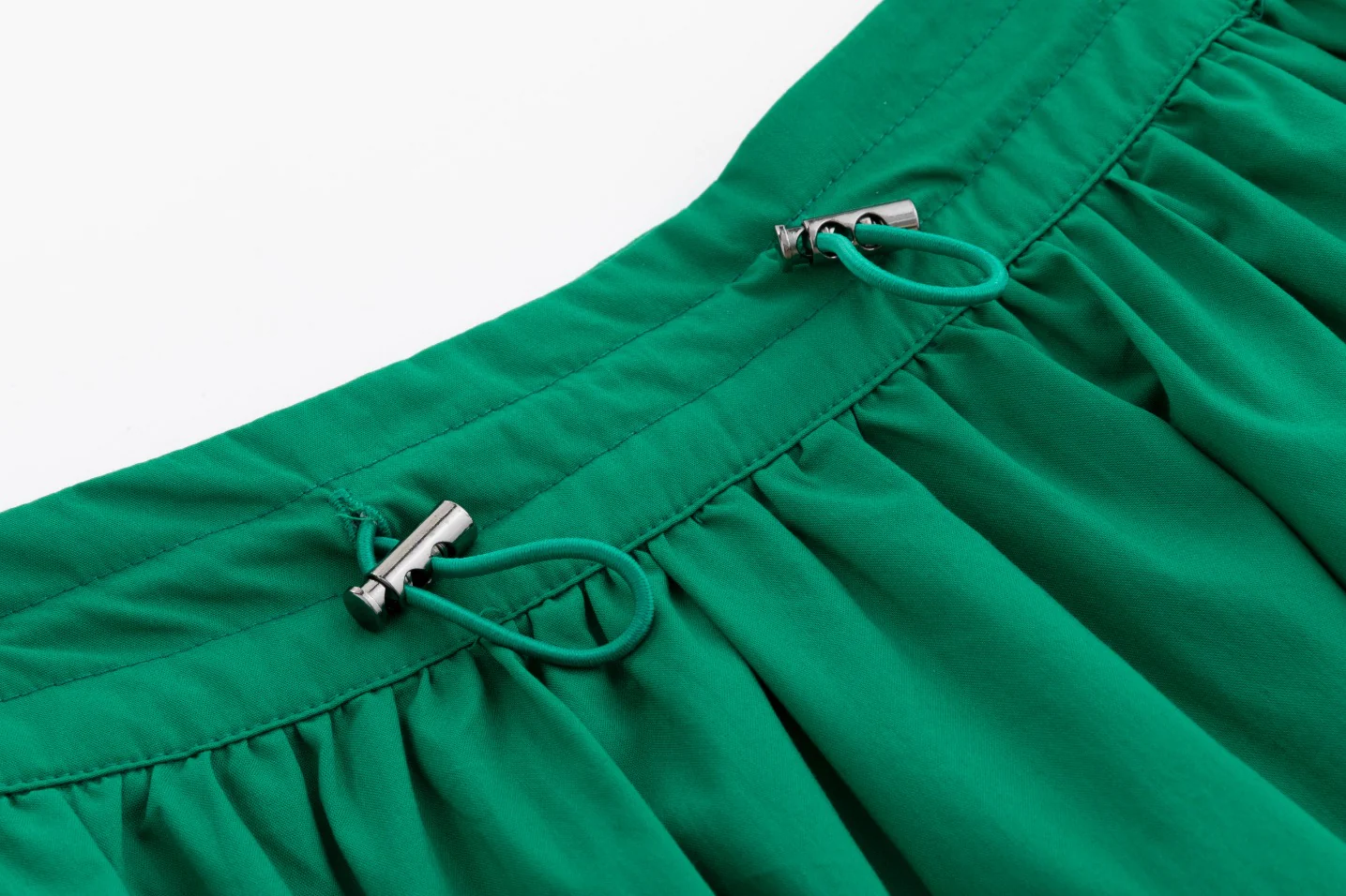 Drawstring Pocket Skirt - Kelly Green - Image 7