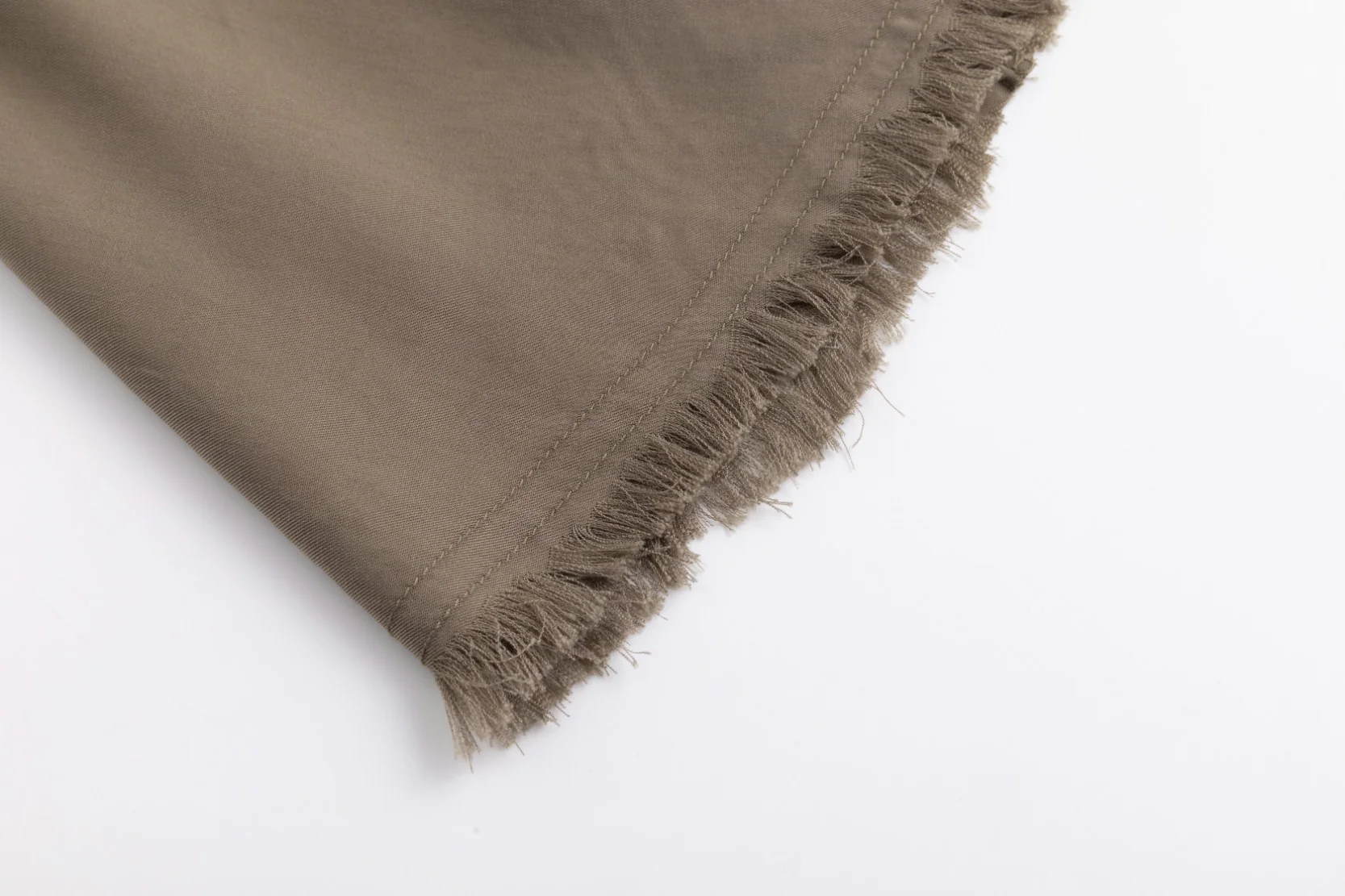 Drawstring Waistband Skirt- Fawn - Image 4