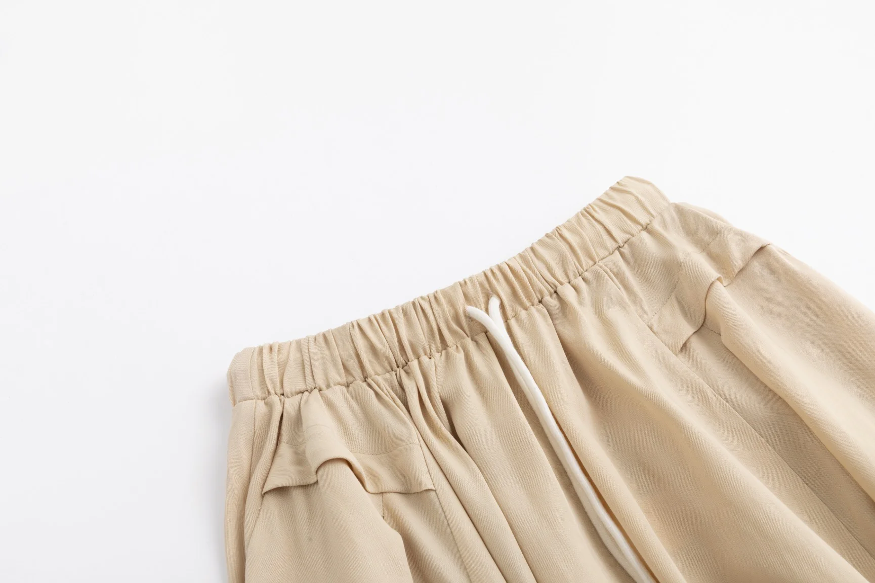 Drawstring Waistband Skirt- Parchment - Image 5