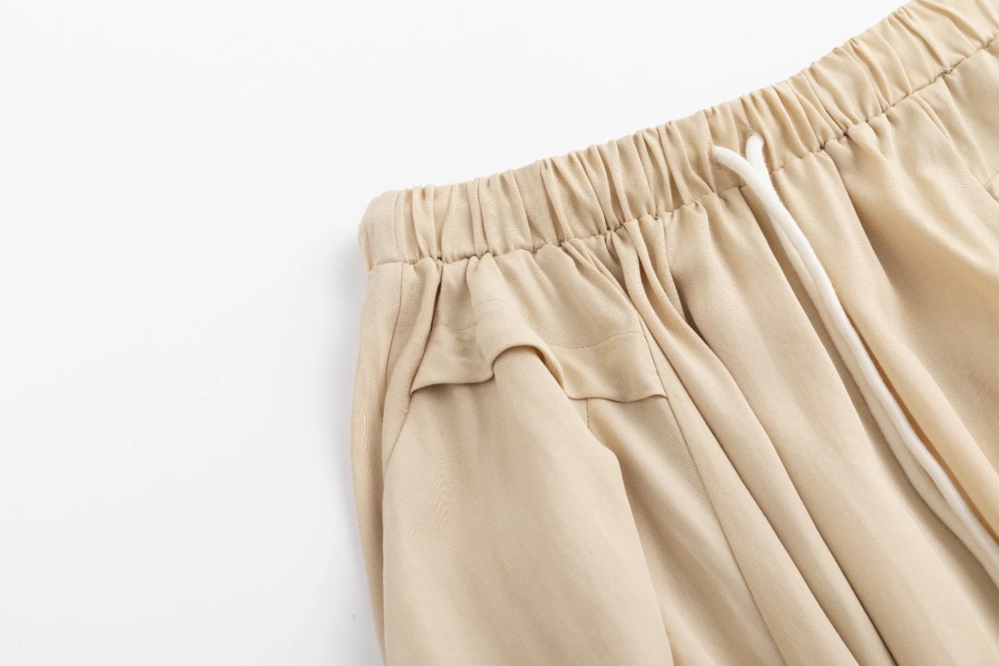 Drawstring Waistband Skirt- Parchment - Image 6