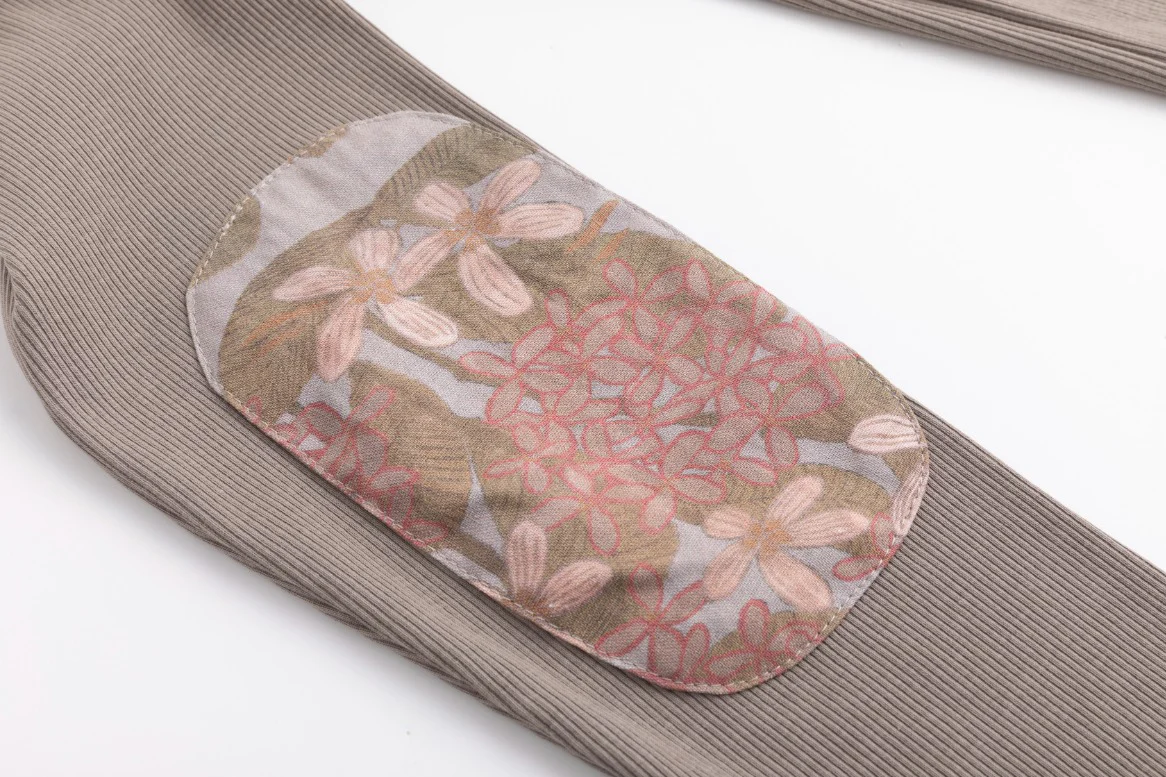Elbow Patch T Shirt - Stone - Image 5