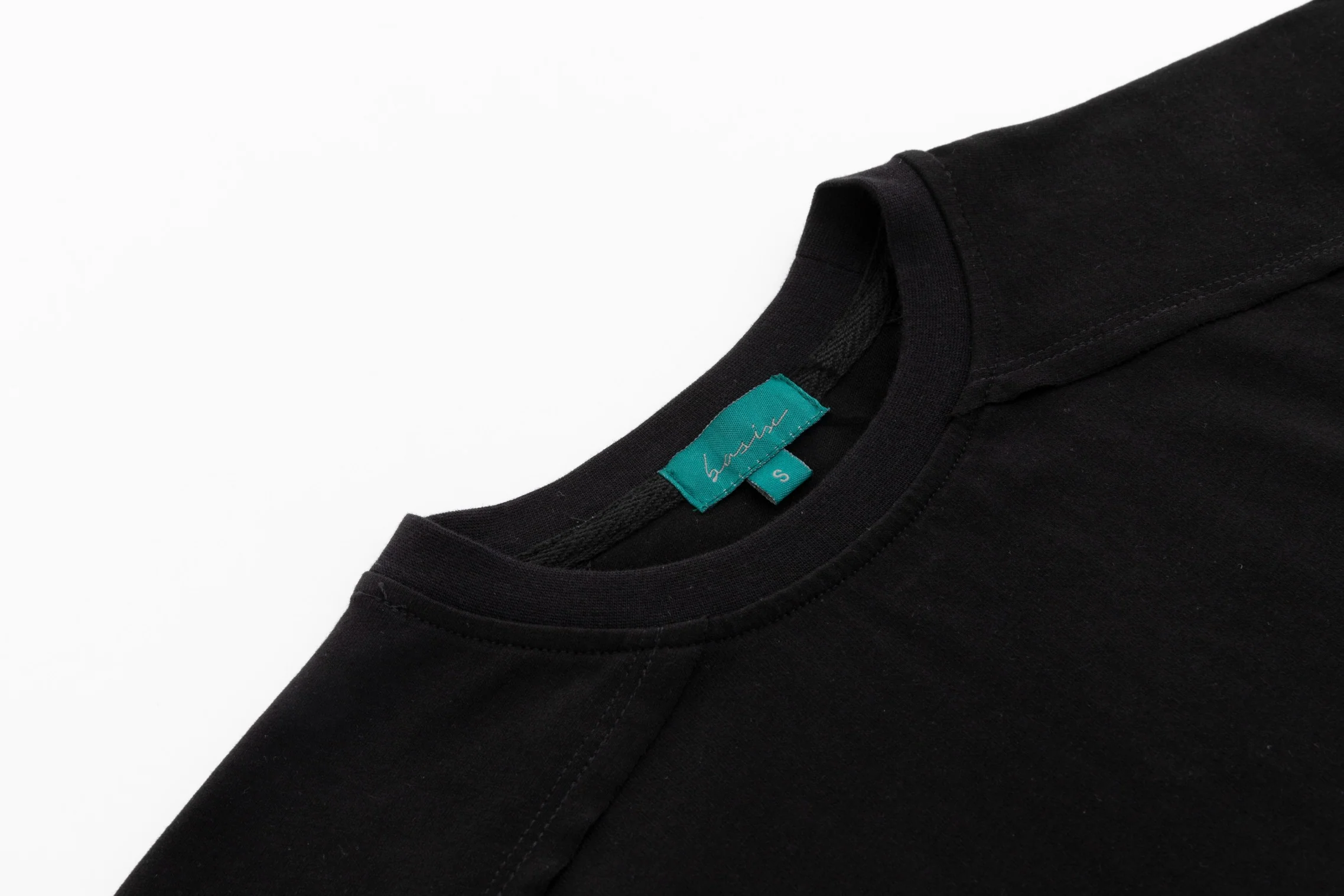 Exposed Stitch Slit Top - Black - Image 5