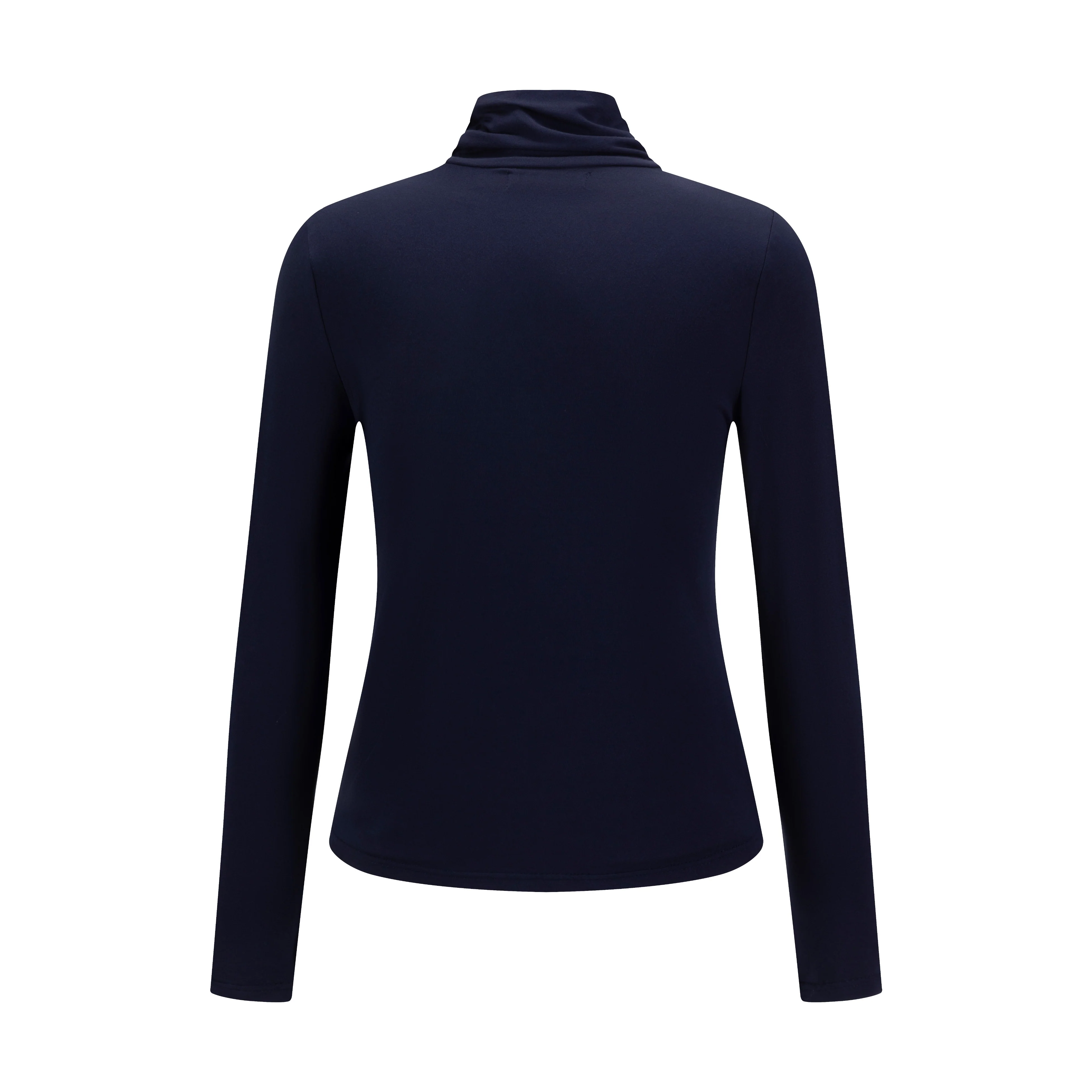 Flat Mock Neck - Navy - Image 2