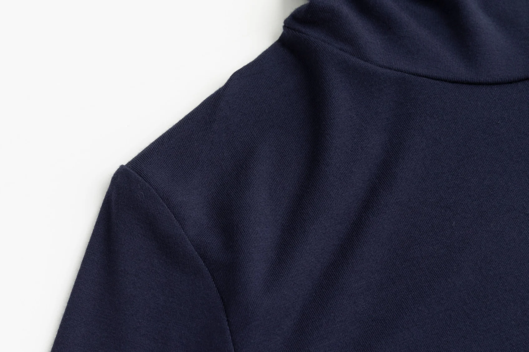 Flat Mock Neck - Navy - Image 4