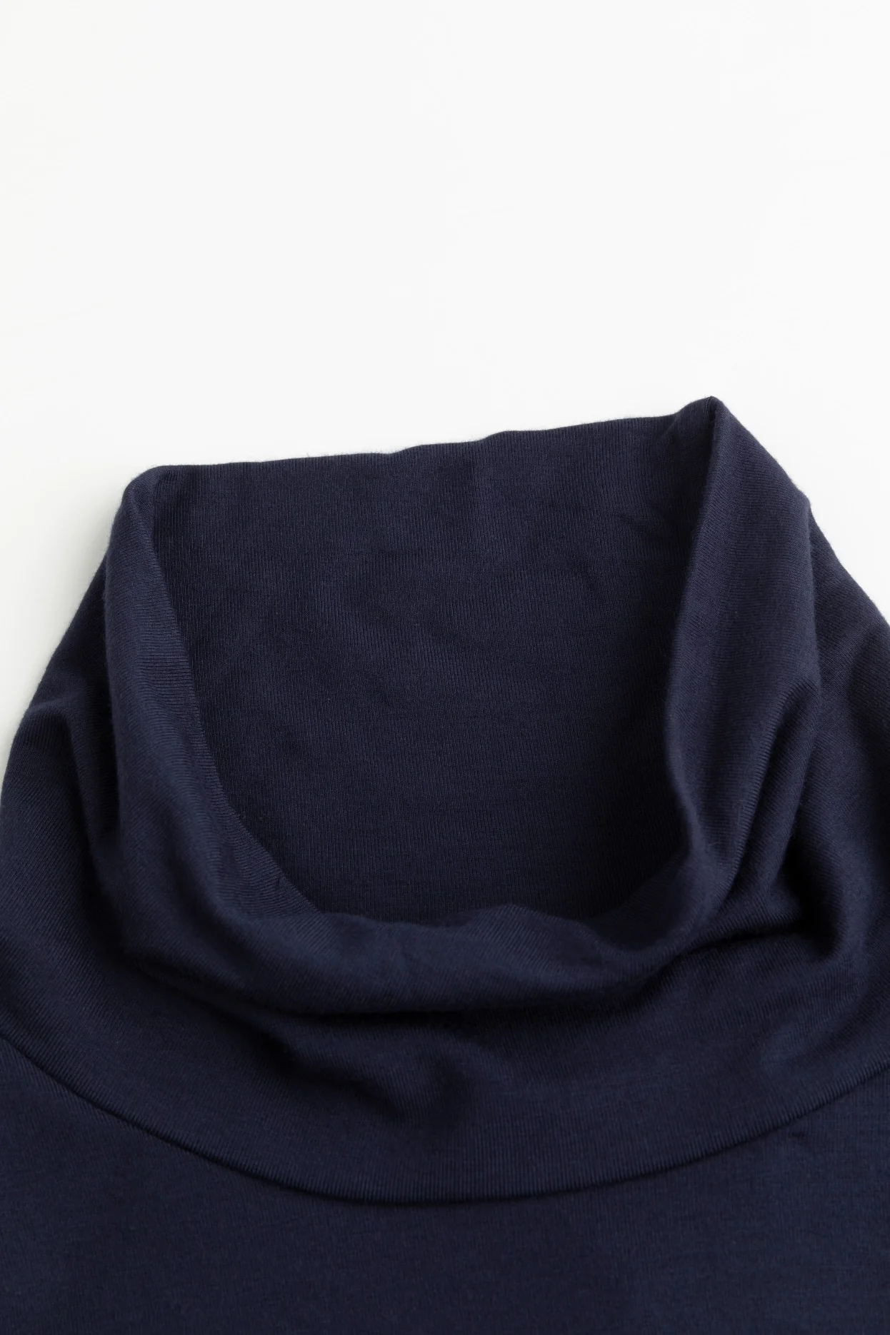 Flat Mock Neck - Navy - Image 5