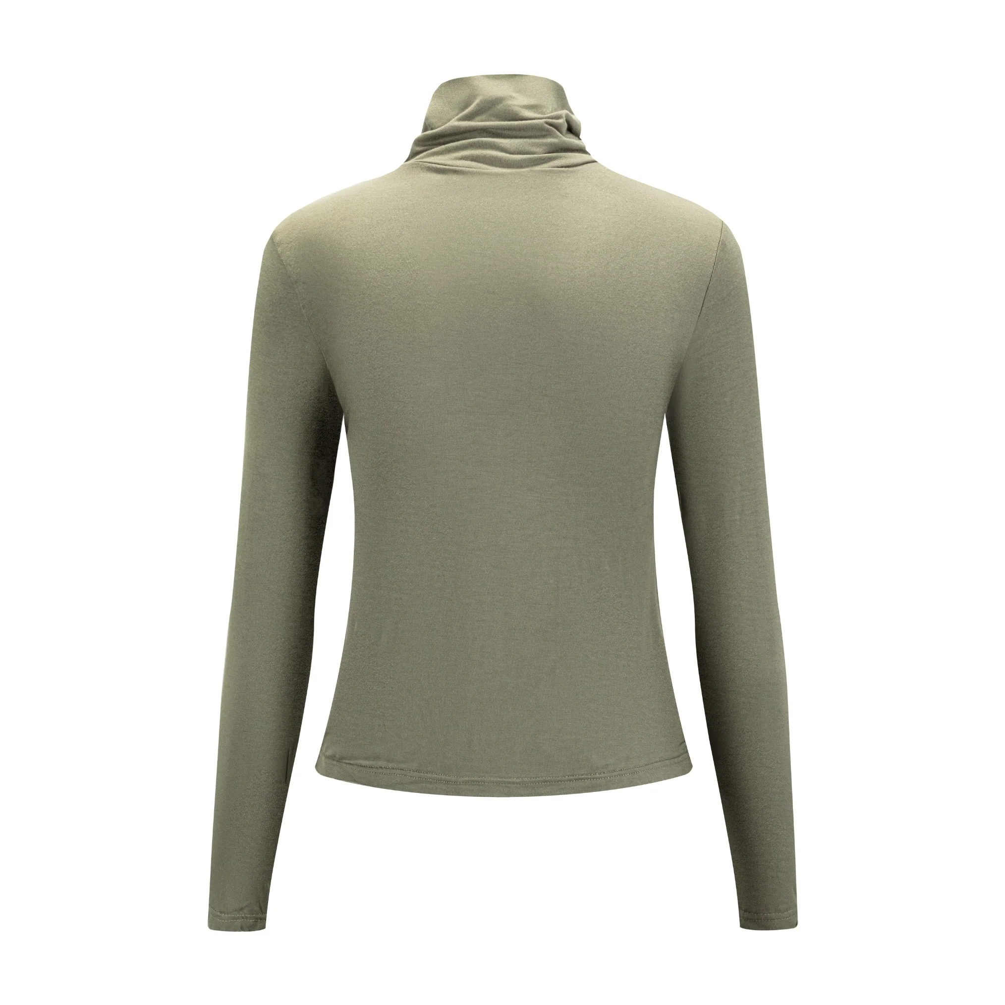 Flat Mock Neck - Sage Green - Image 2