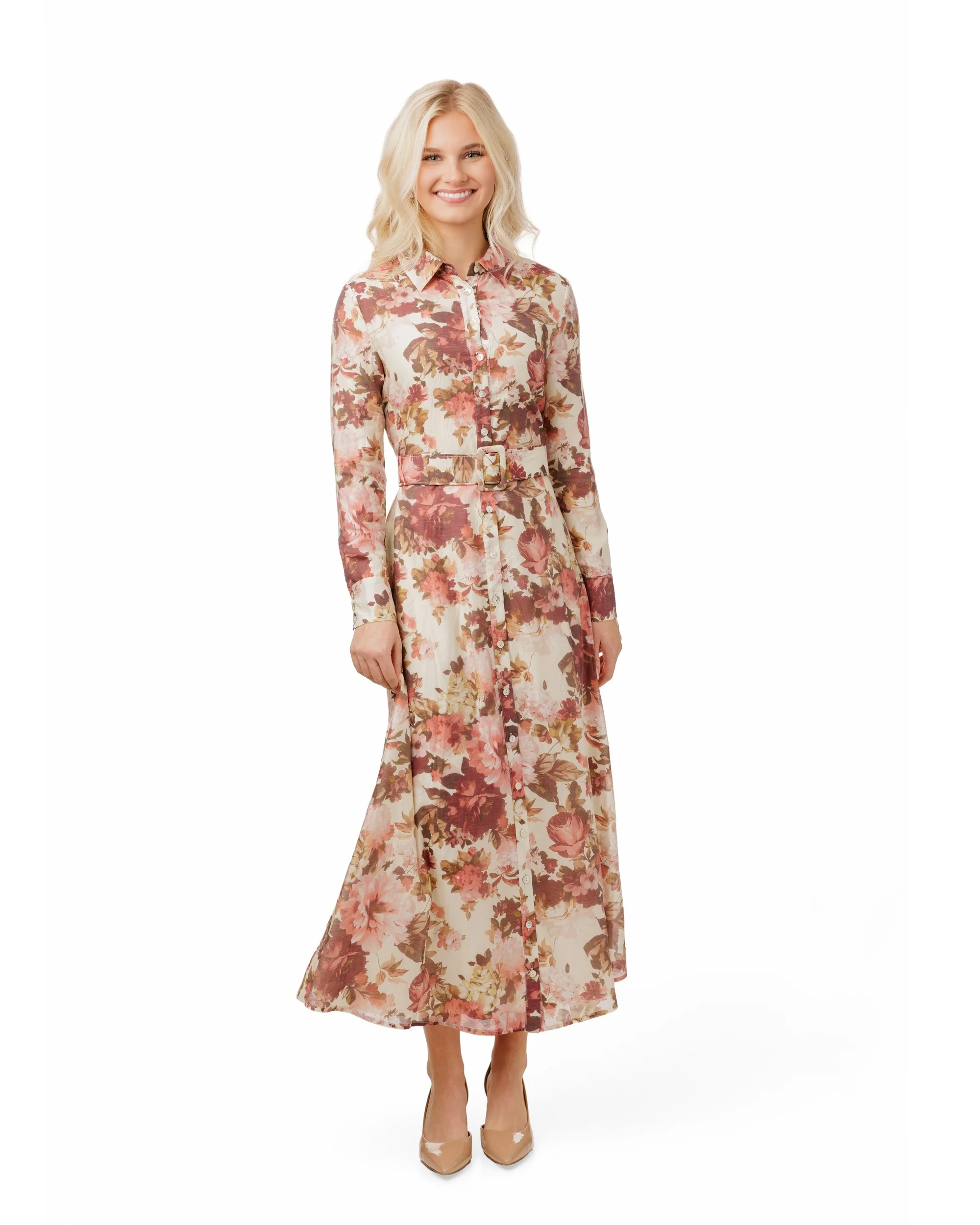 Floral Belted Dress