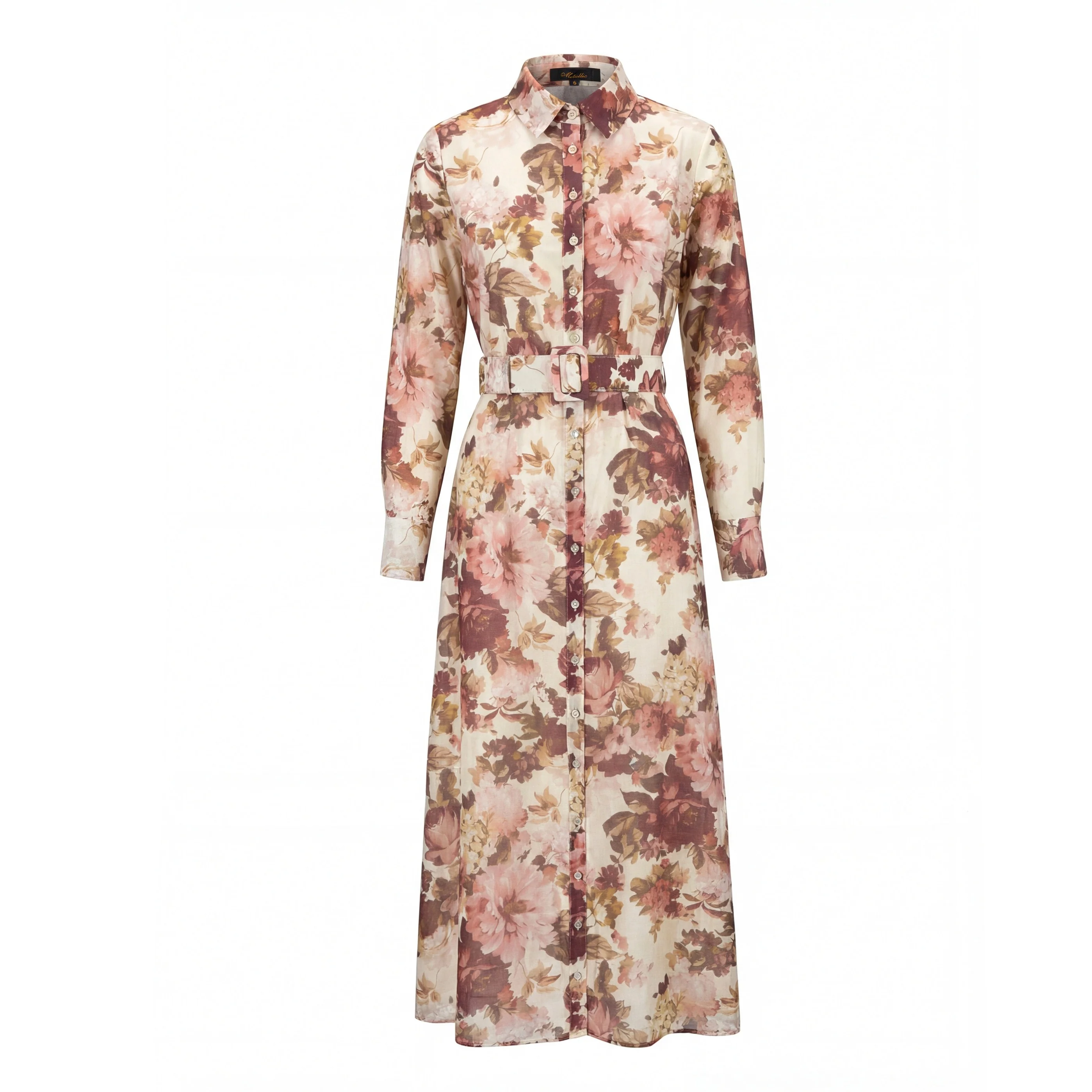 Floral Belted Dress - Image 2