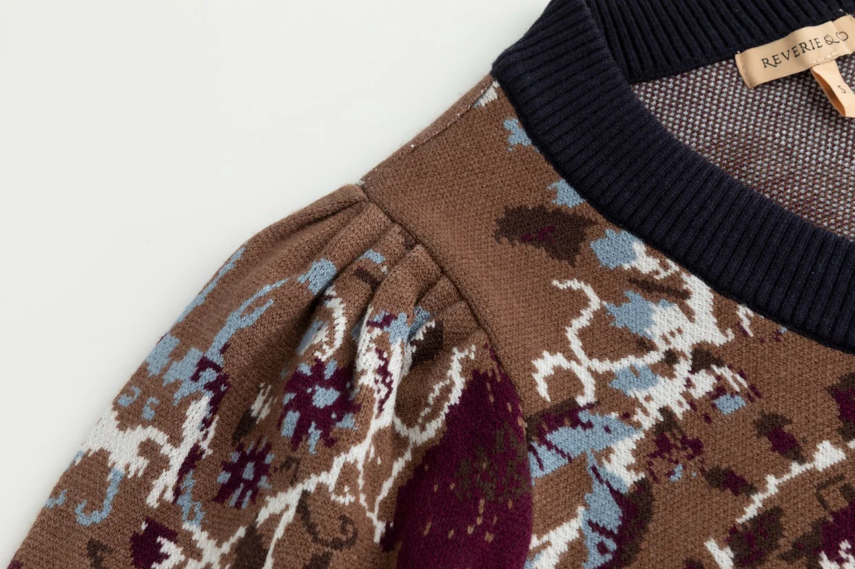 Floral Cardigan - Brown - Image 6