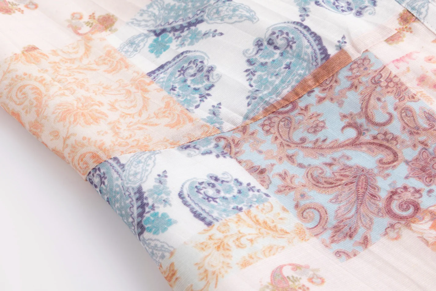 Floral Patchwork Printed Dress - Image 5
