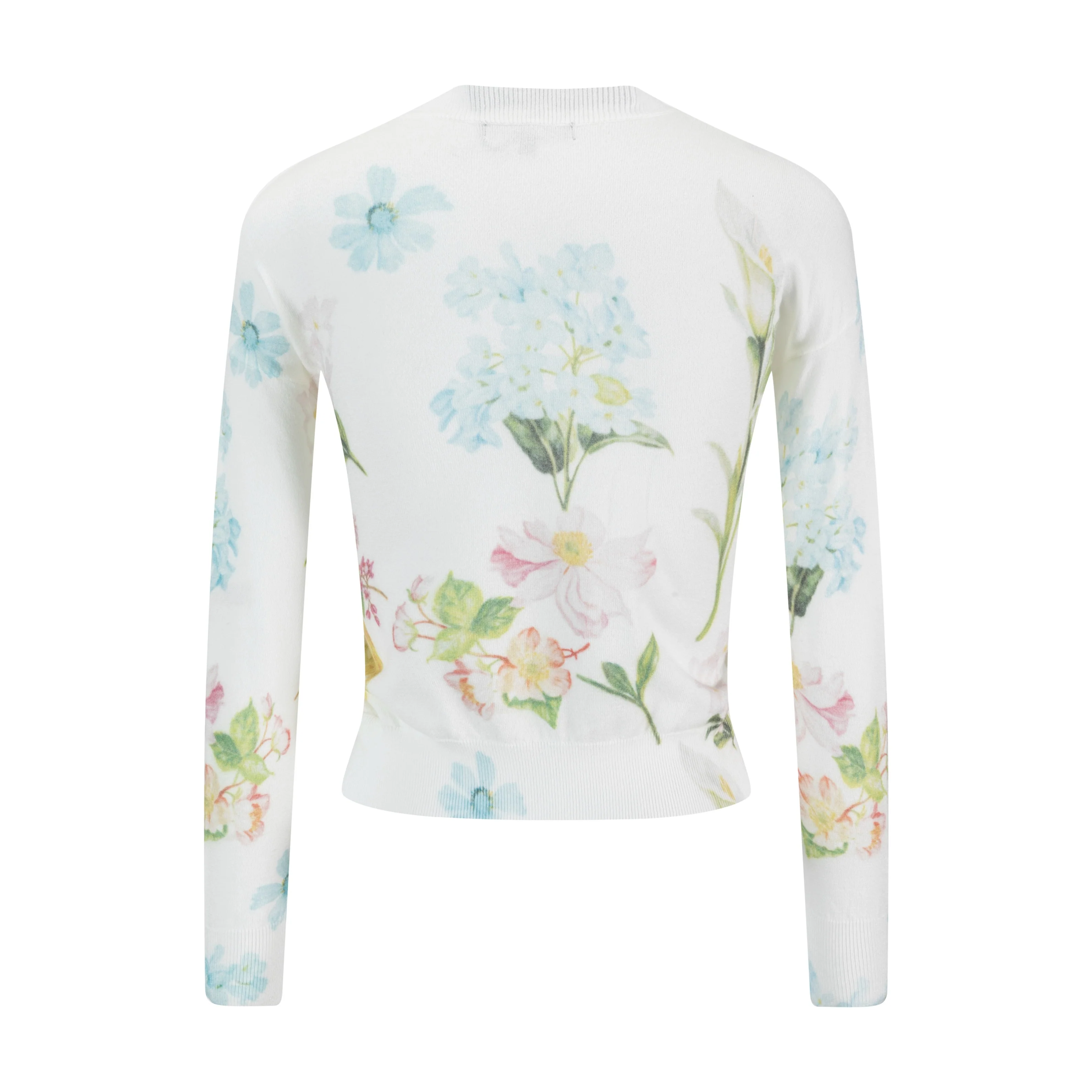 Floral Printed Knit Top - Image 3
