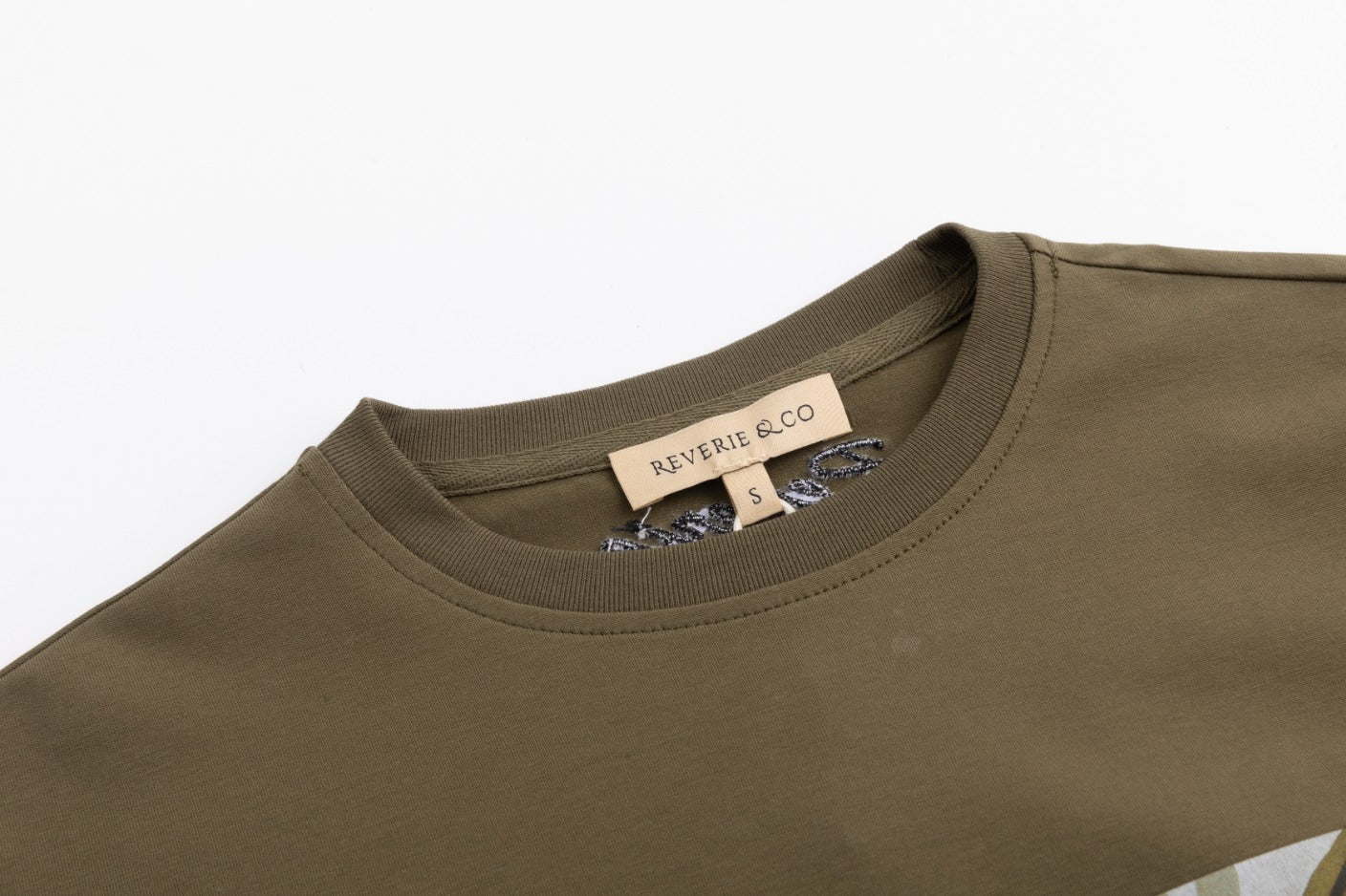 Graphic Box Tee Dress - Green Moss - Image 5