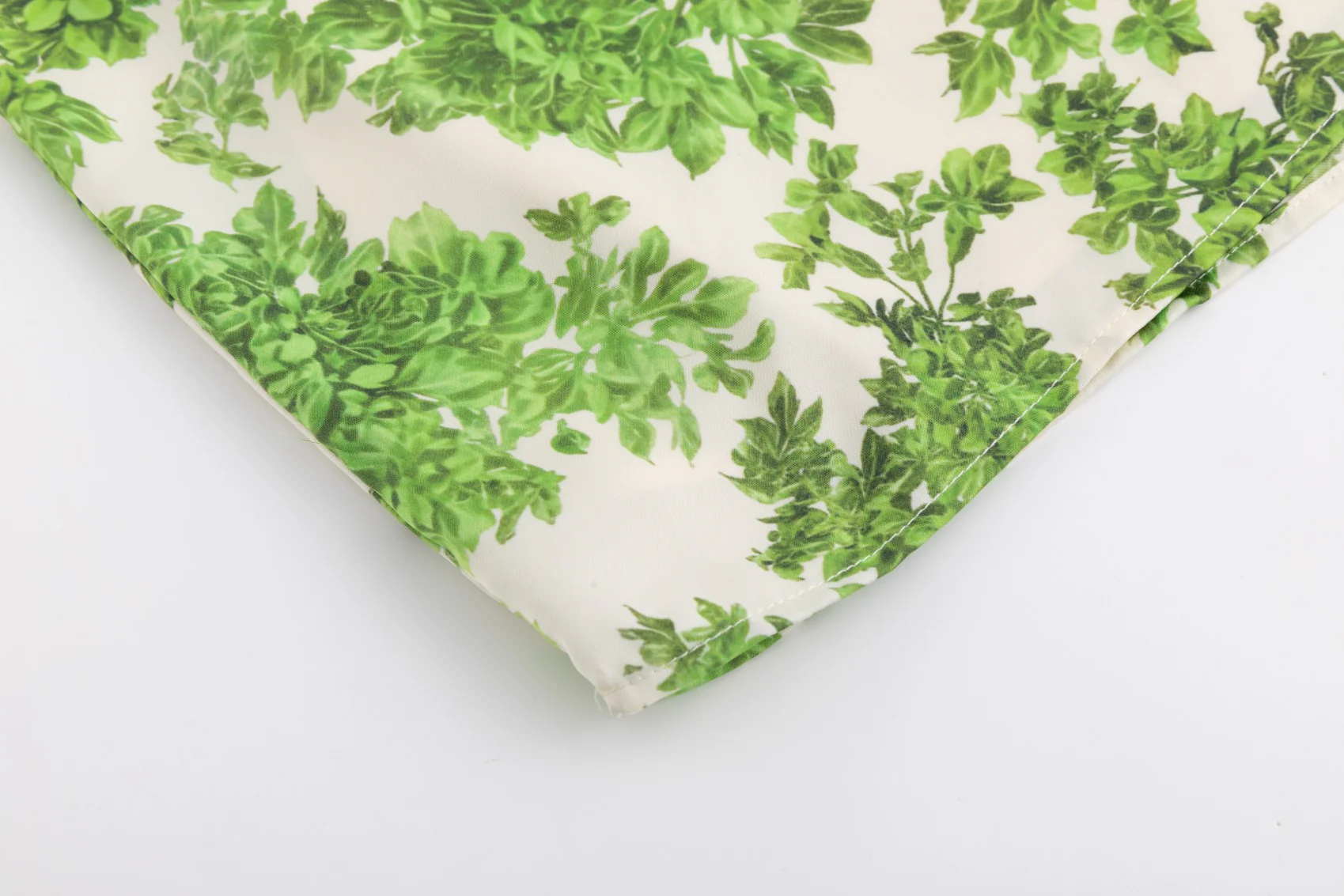 Green Floral Slip Skirt With Ruffle Detail - Image 4