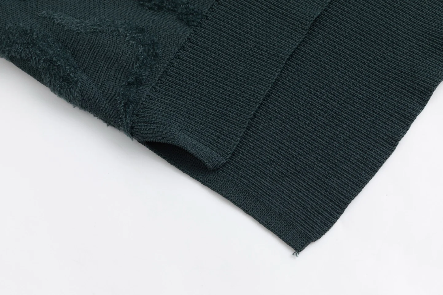 Green Jumper With Green Knit Overlay - Image 7