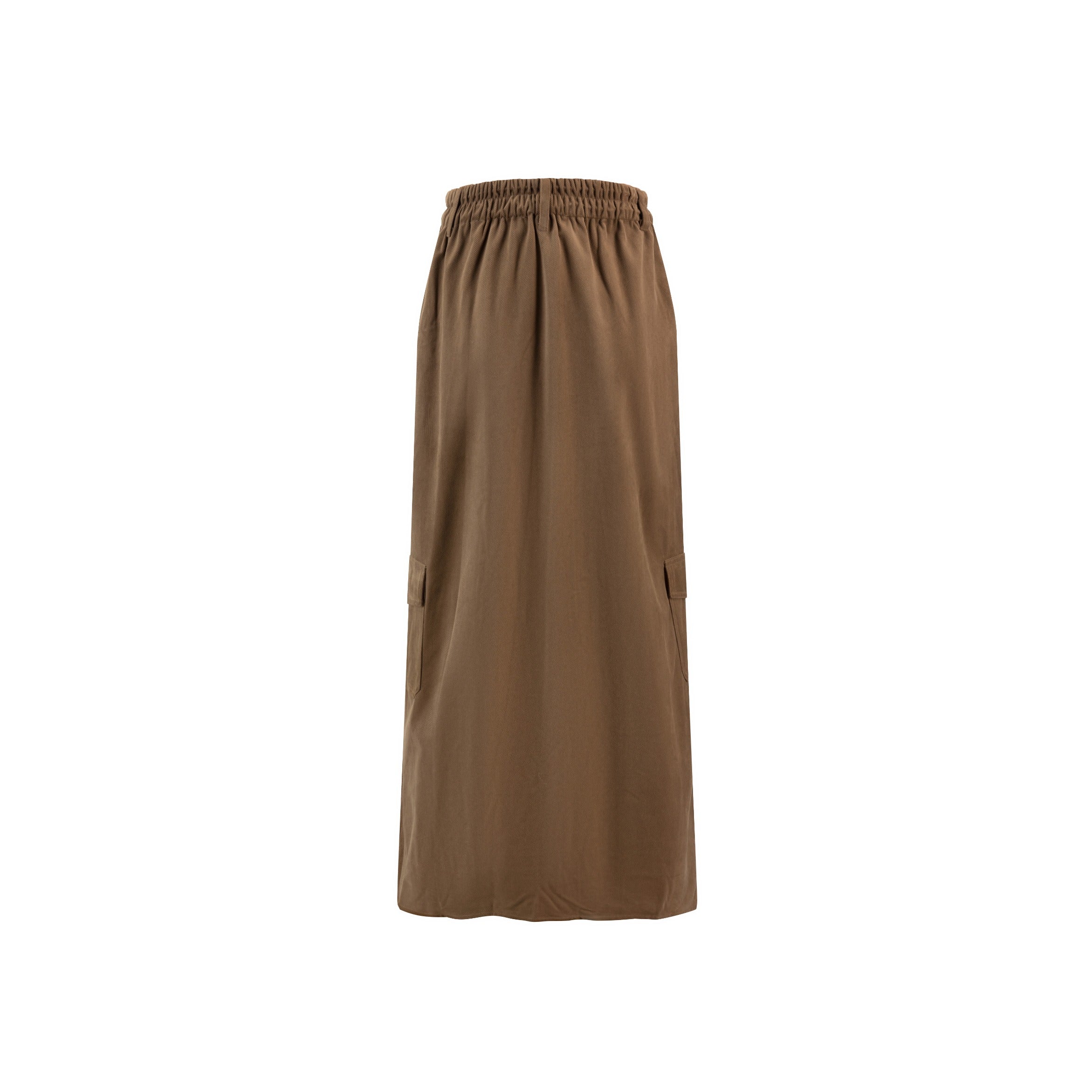 Multi Pocket Drawstring Skirt - Brown - Image 3