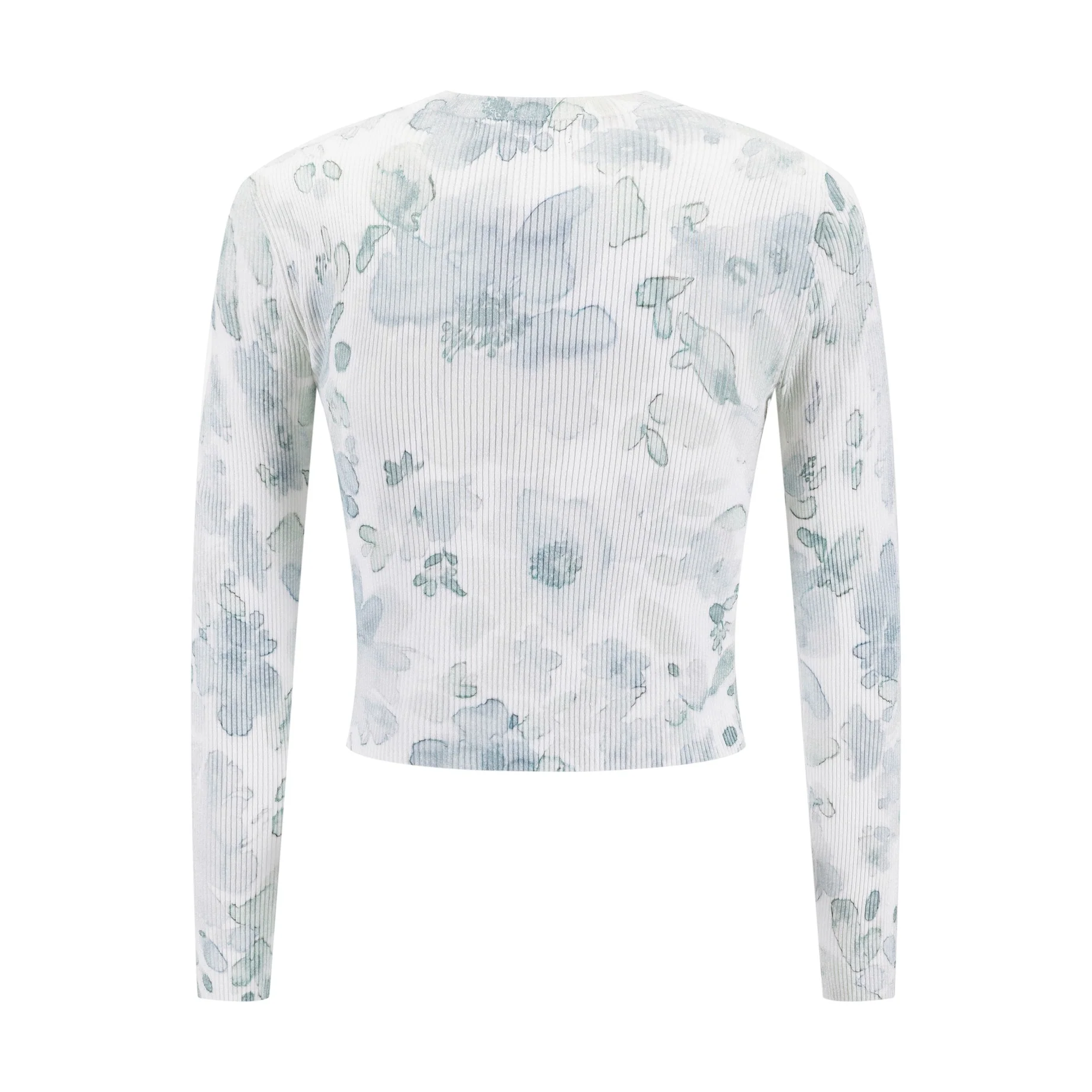 Grey Floral Knit Twinset - Image 3
