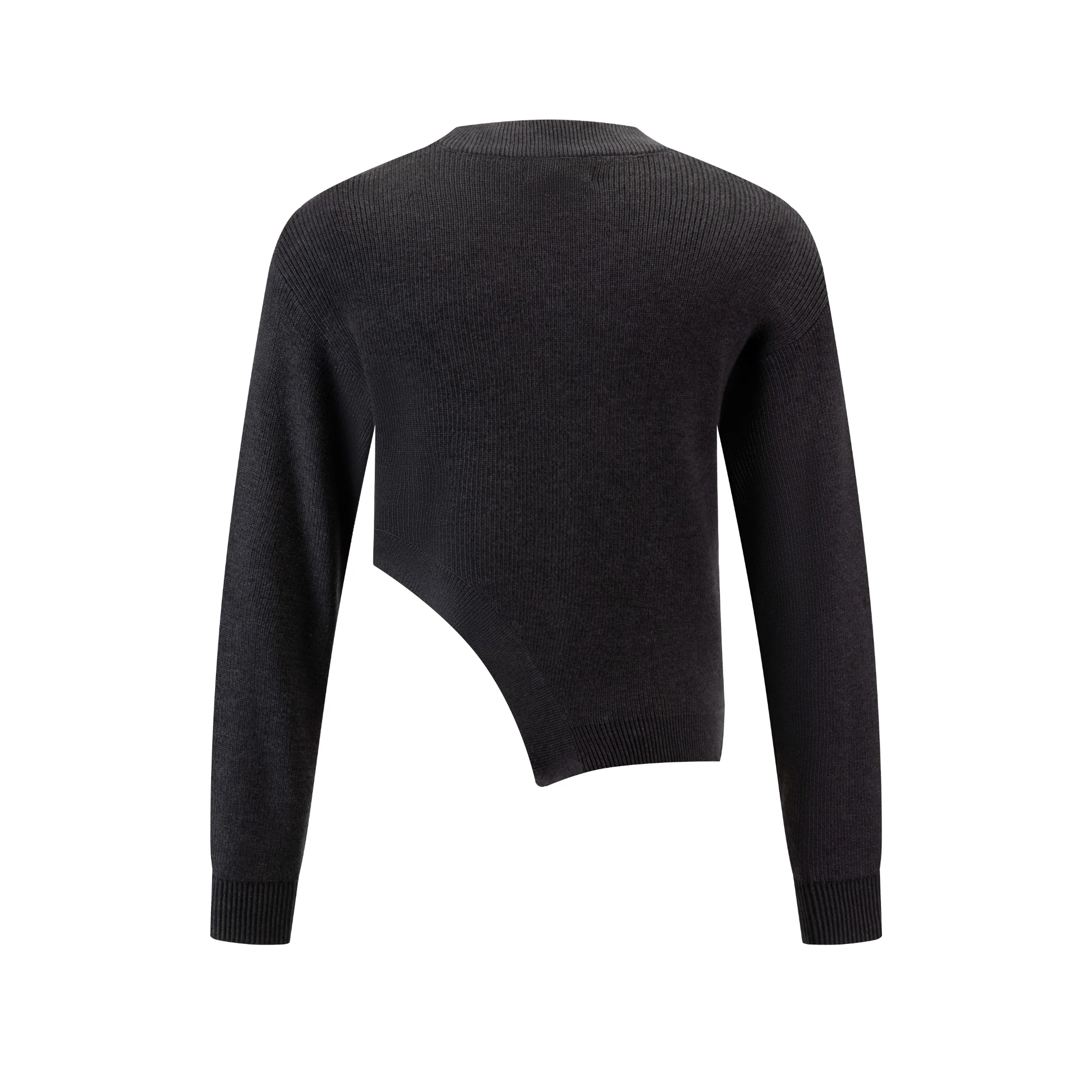 Knit Cut Out Sweater - Grey - Image 3