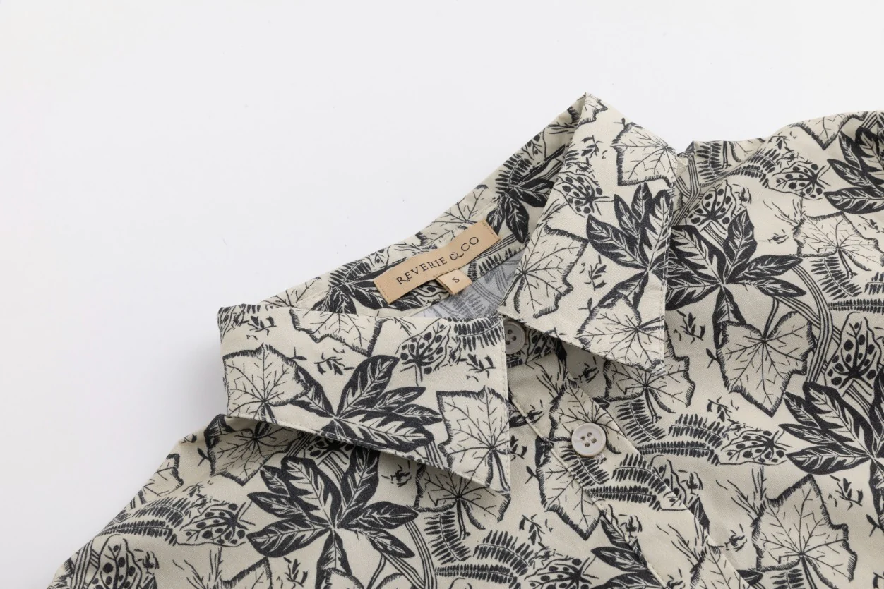 Hawaiian Blouse - Black - Image 6