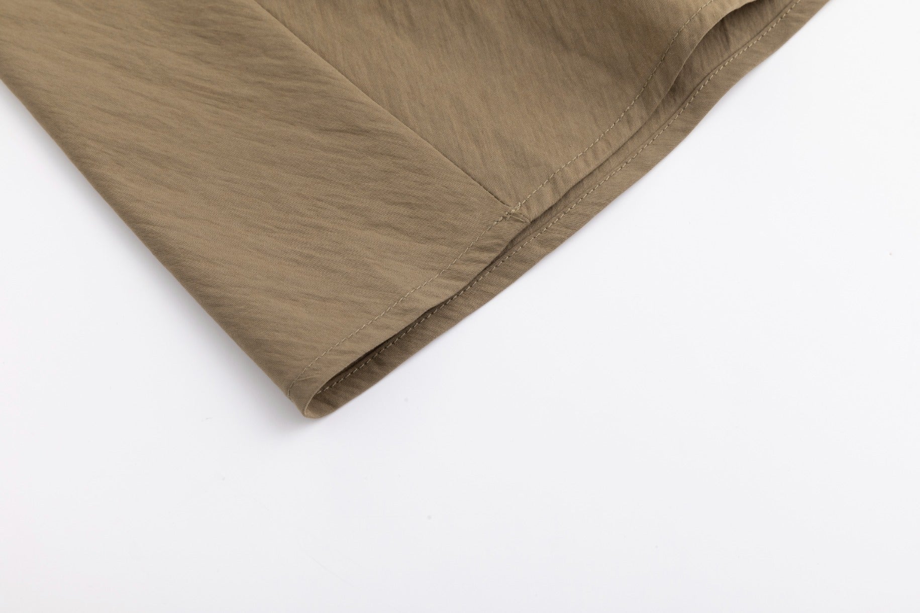 High Waistband Drawstring Skirt - Fawn - Image 5