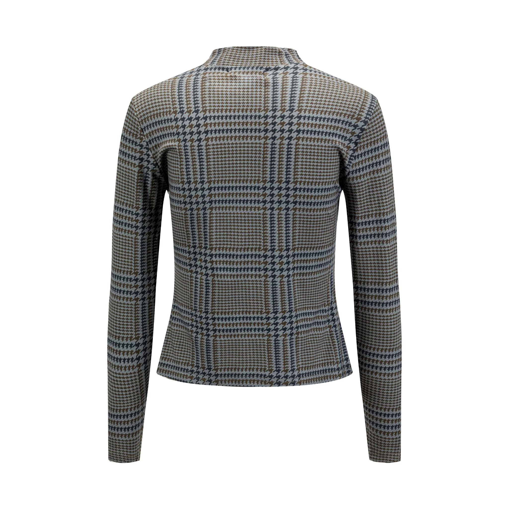 Houndstooth Mock Neck - Image 2