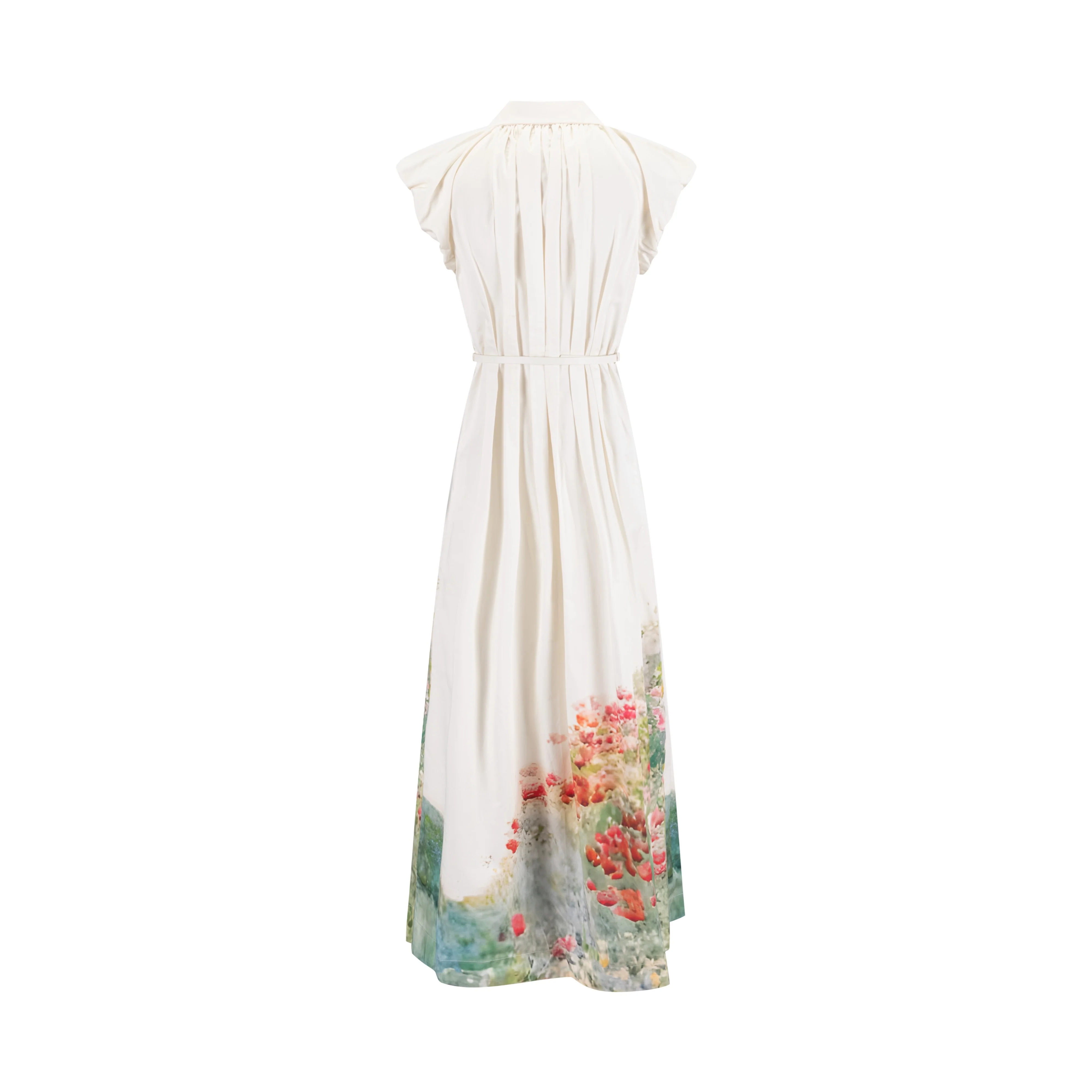 Ivory Cotton Jumper With Floral Print - Image 3