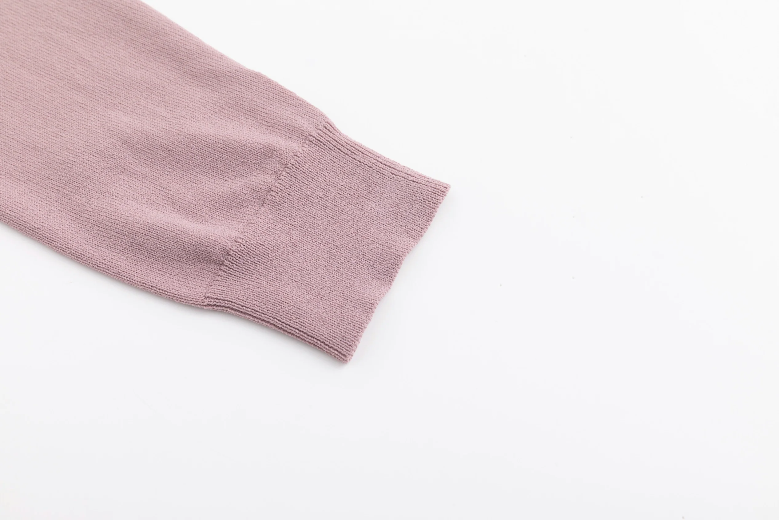 Knit Top With Bow - Mauve - Image 3
