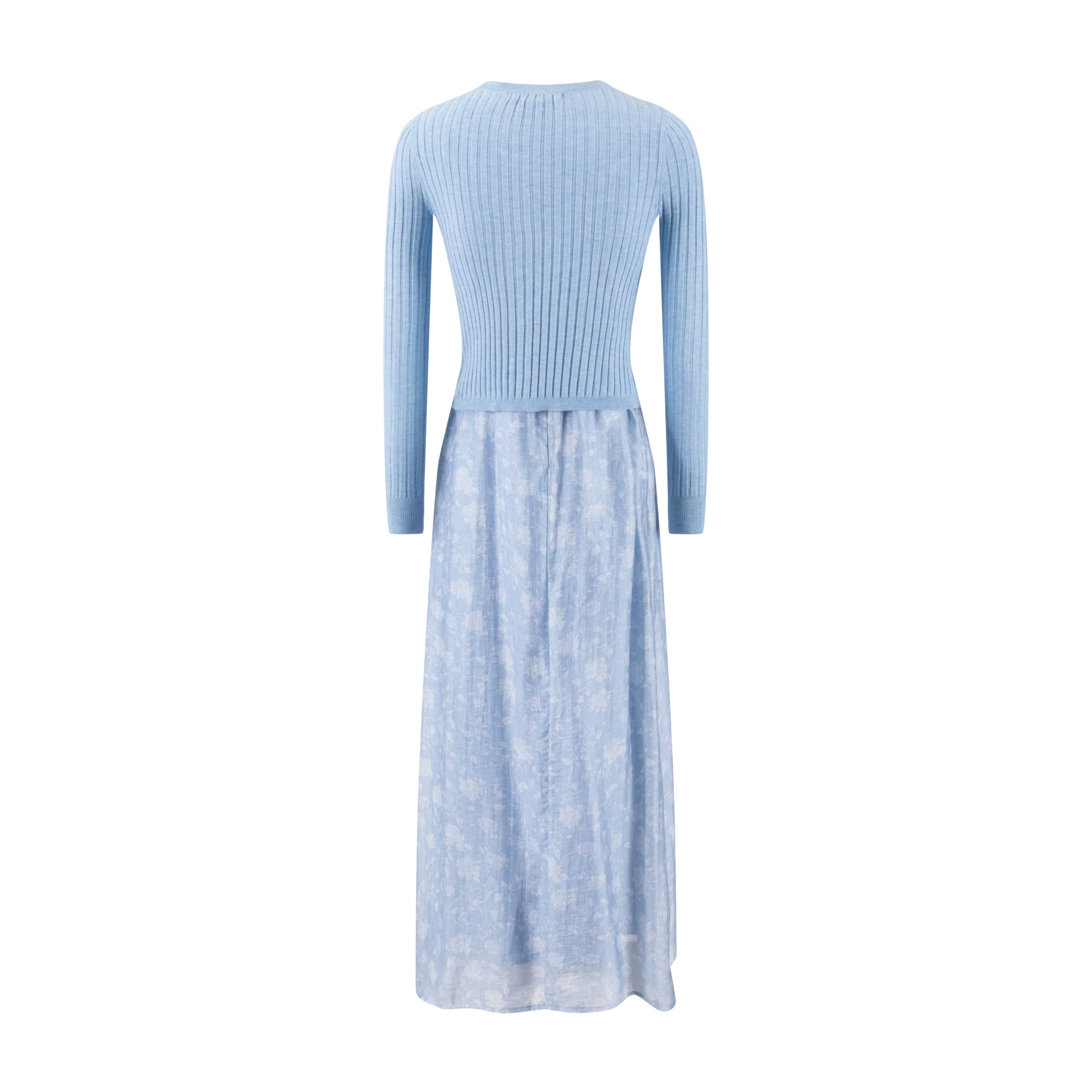 Light Blue Overlay Dress - Image 3