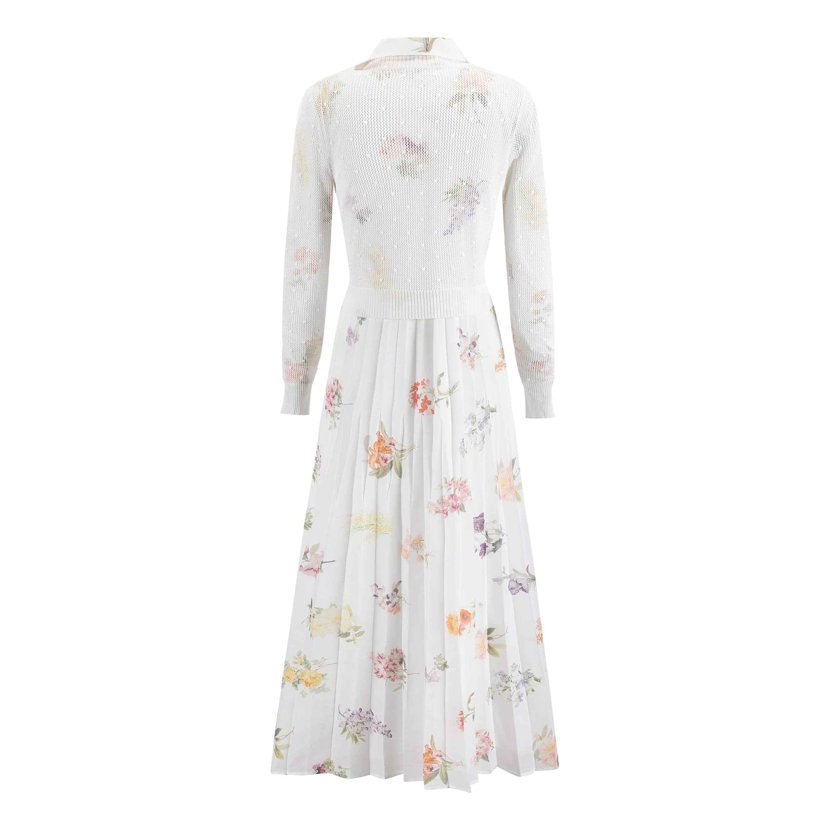 Light Floral Overlay Dress - Image 3