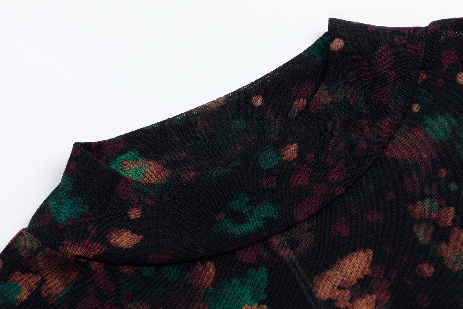 Mesh Printed Mock Neck - Image 6