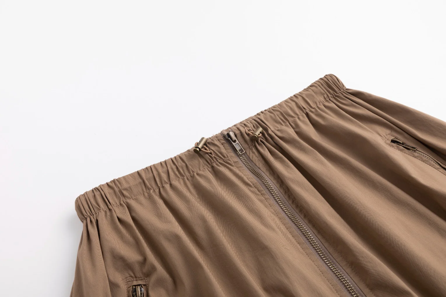 Middle Zipper Skirt- Fawn - Image 4