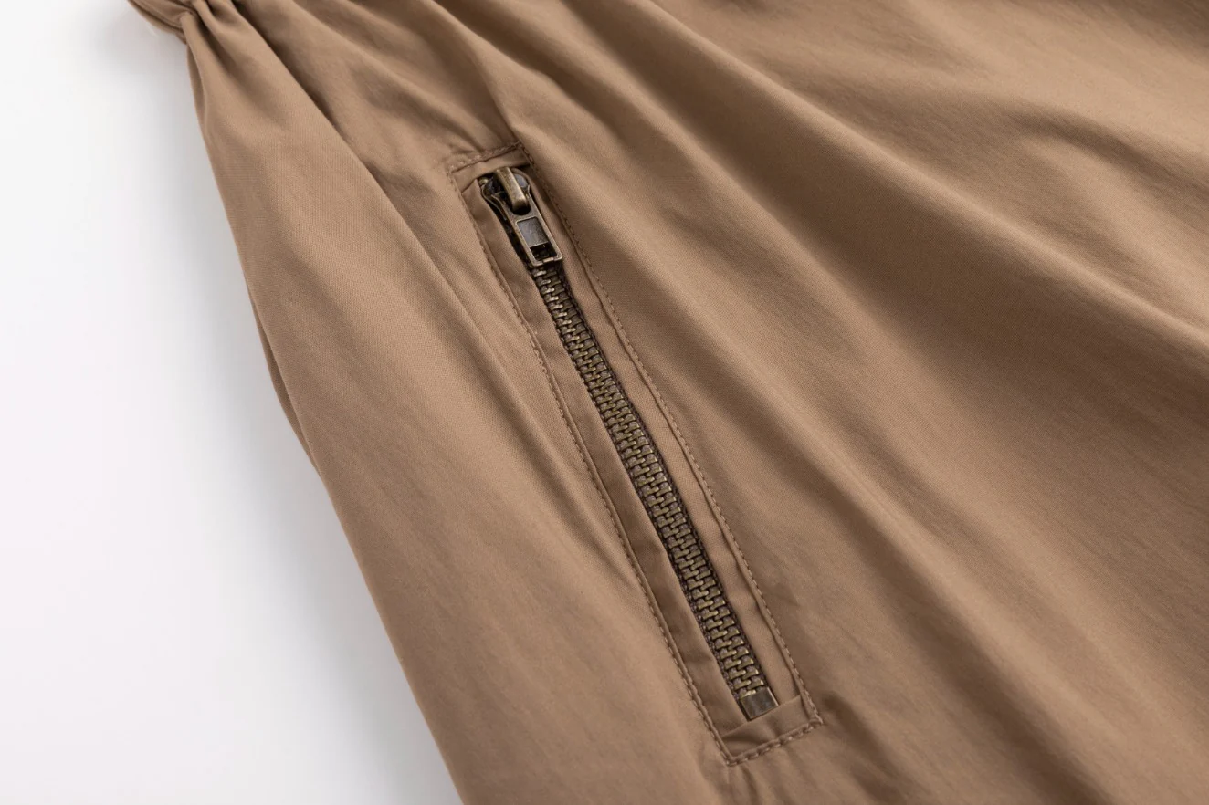 Middle Zipper Skirt- Fawn - Image 6