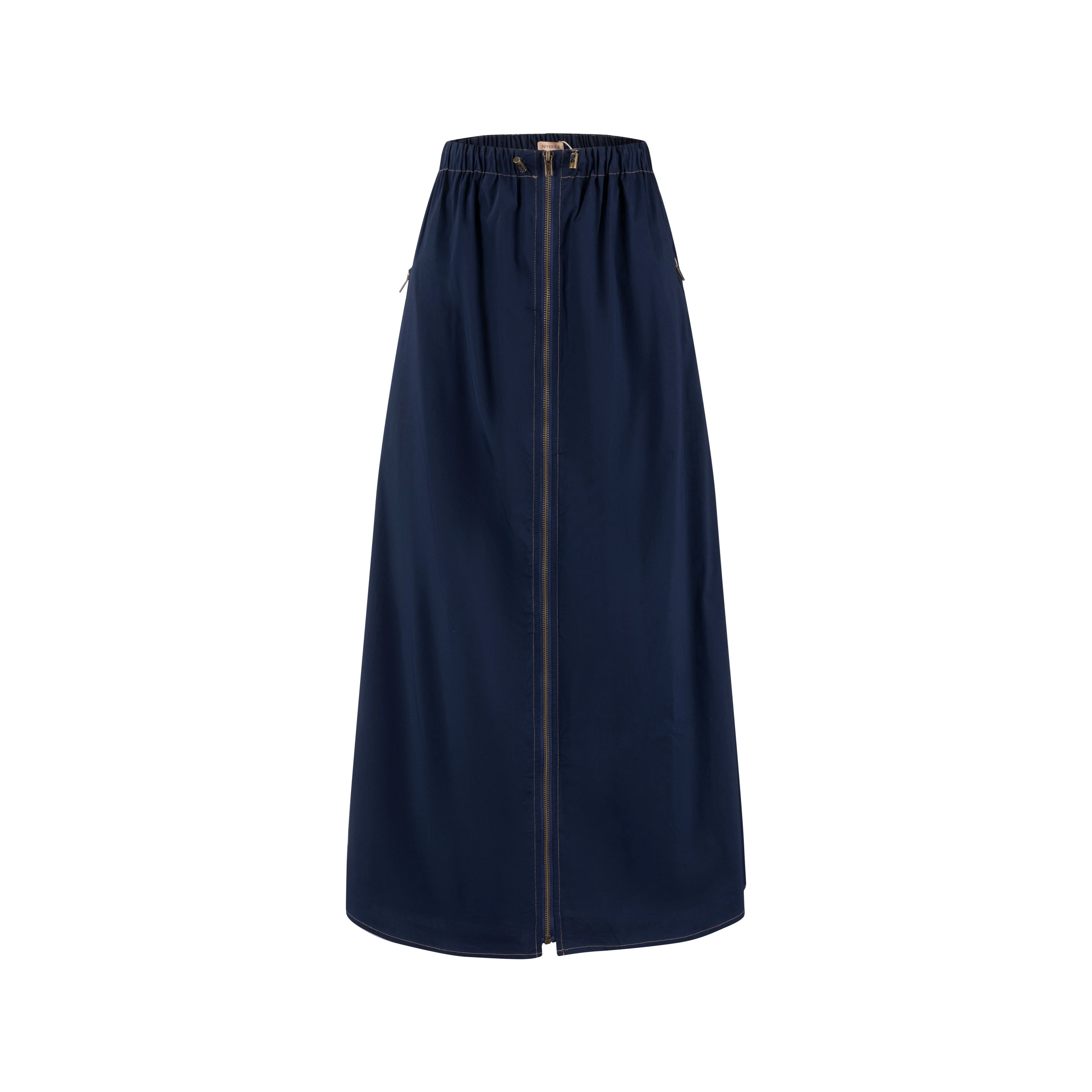 Middle Zipper Skirt- Midnight - Image 3