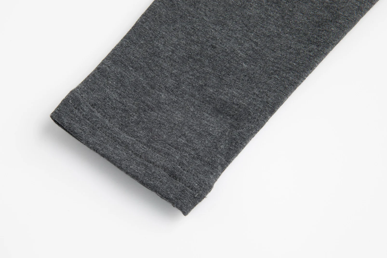Mock Neck Paneled Wrap Top - Dark Heather Grey - Image 5