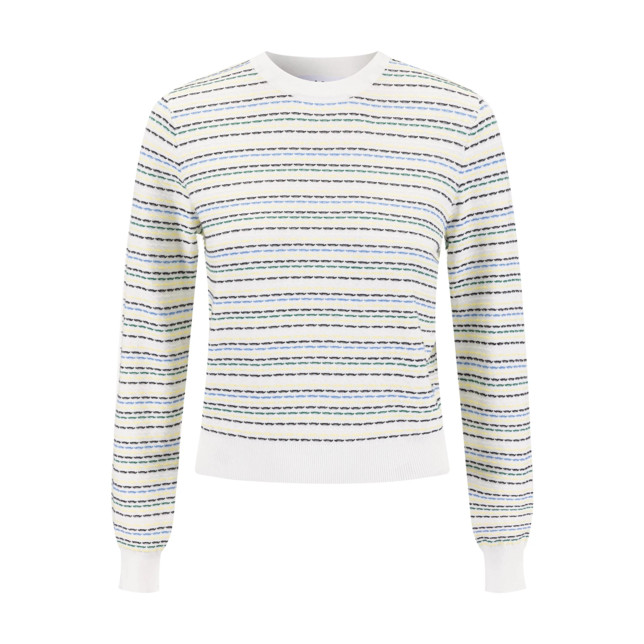 Multi Color Stitched Stripped Sweater - Image 2