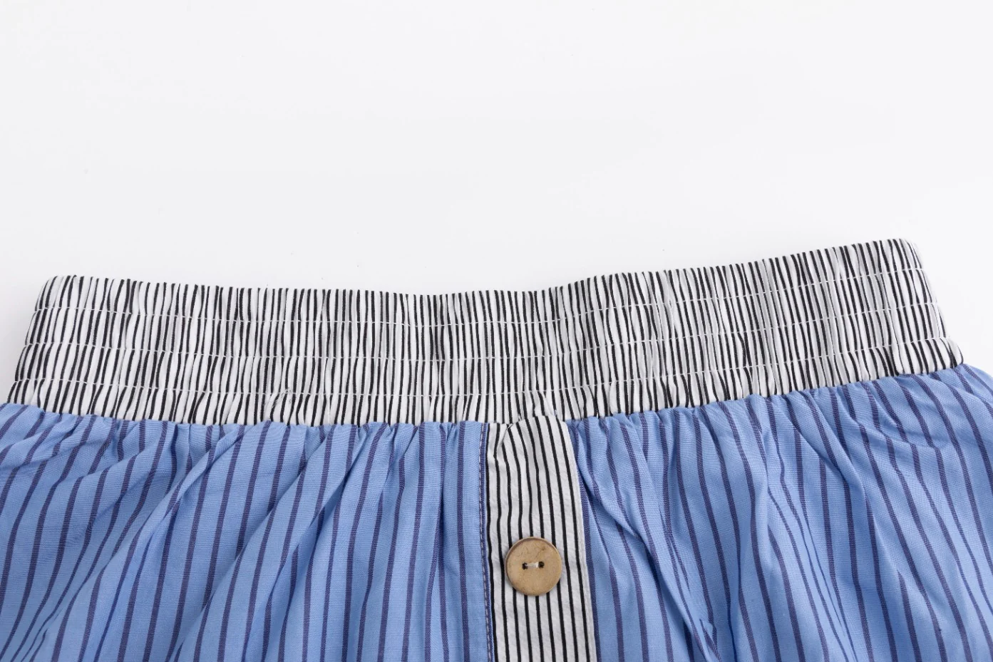 Multi Striped Block Buttoned Skirt - Image 5