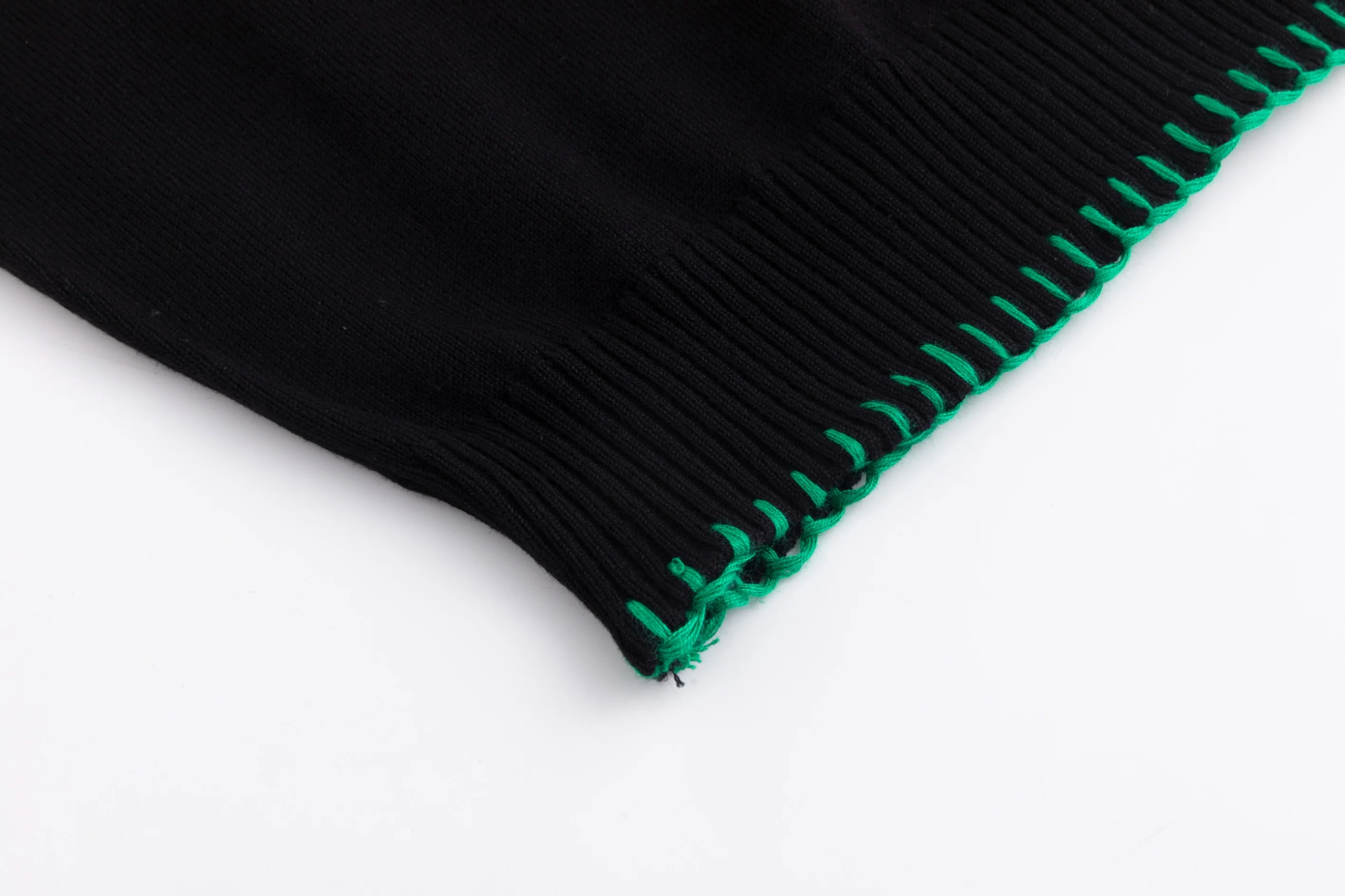 Multicolor Stitch Sweater - Black - Image 3