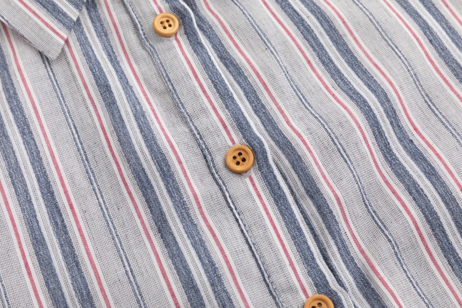 Navy And Sage Striped Jumper - Image 6