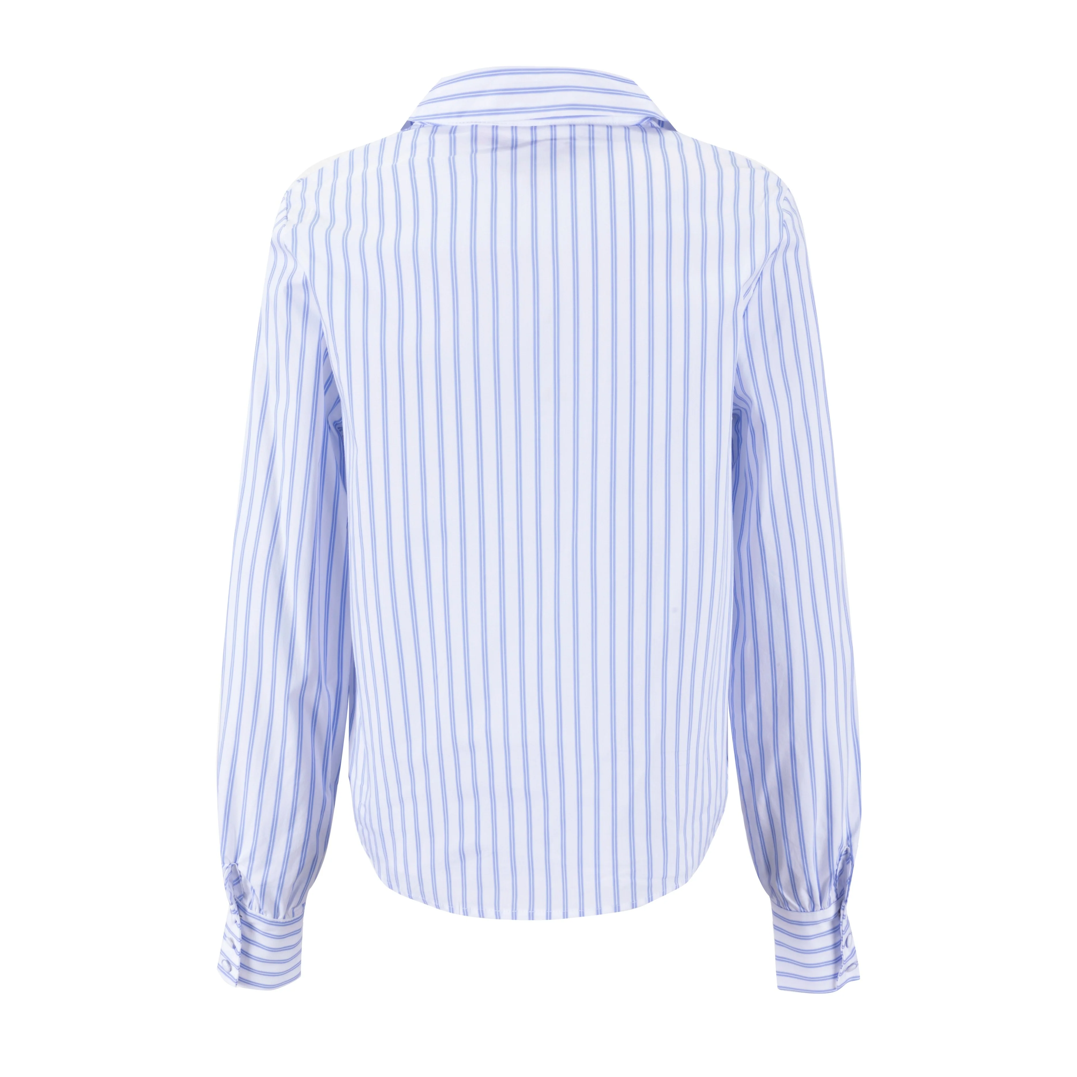 Navy And White Striped Blouse - WS61166T-A - Image 3