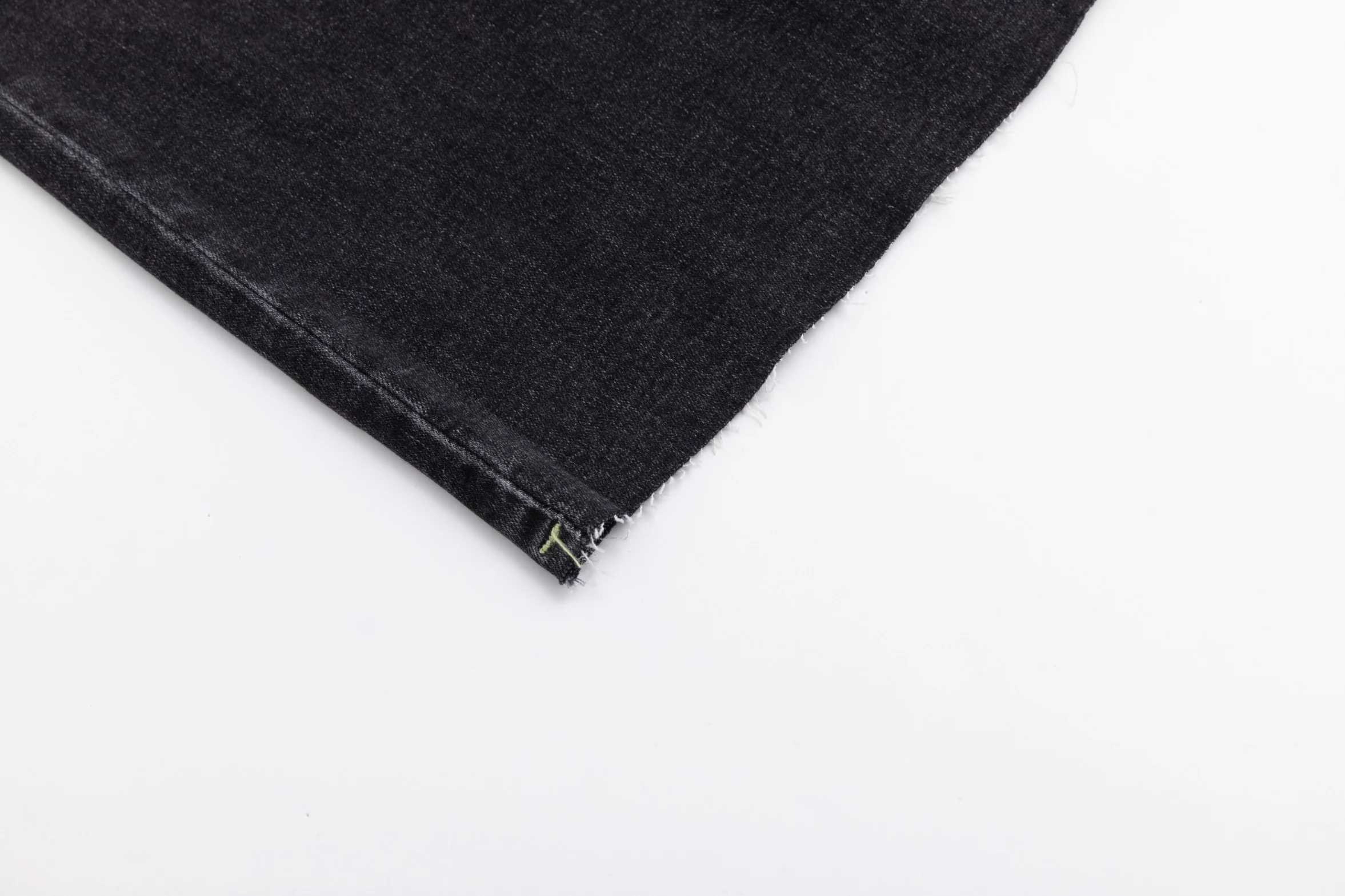 Neon Stitching Denim Skirt - Black - Image 6