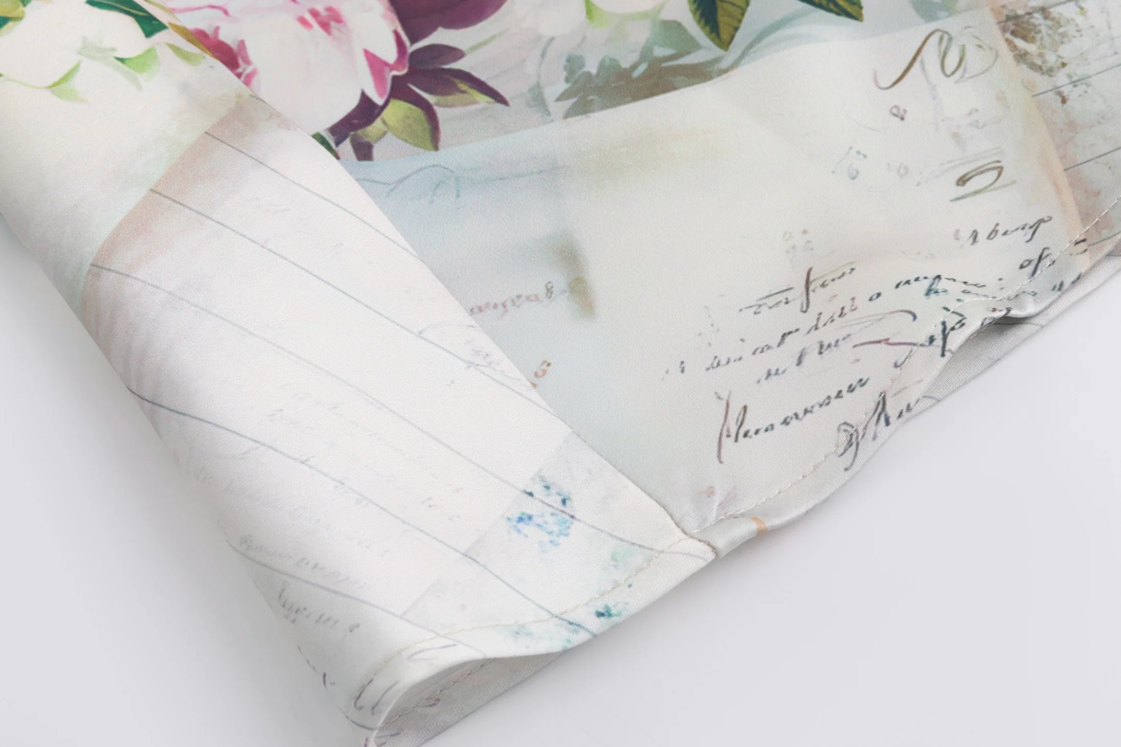 Patchwork Silk Belted Skirt - Image 4