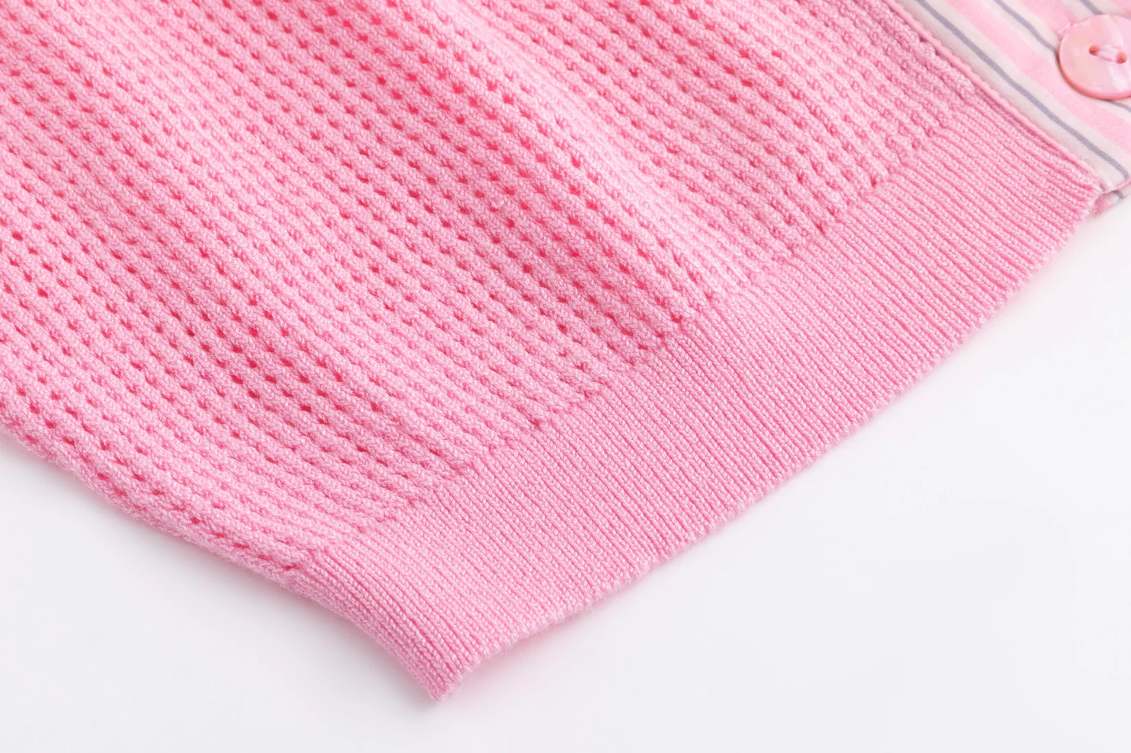 Pink Box Knit Cardigan - Image 5