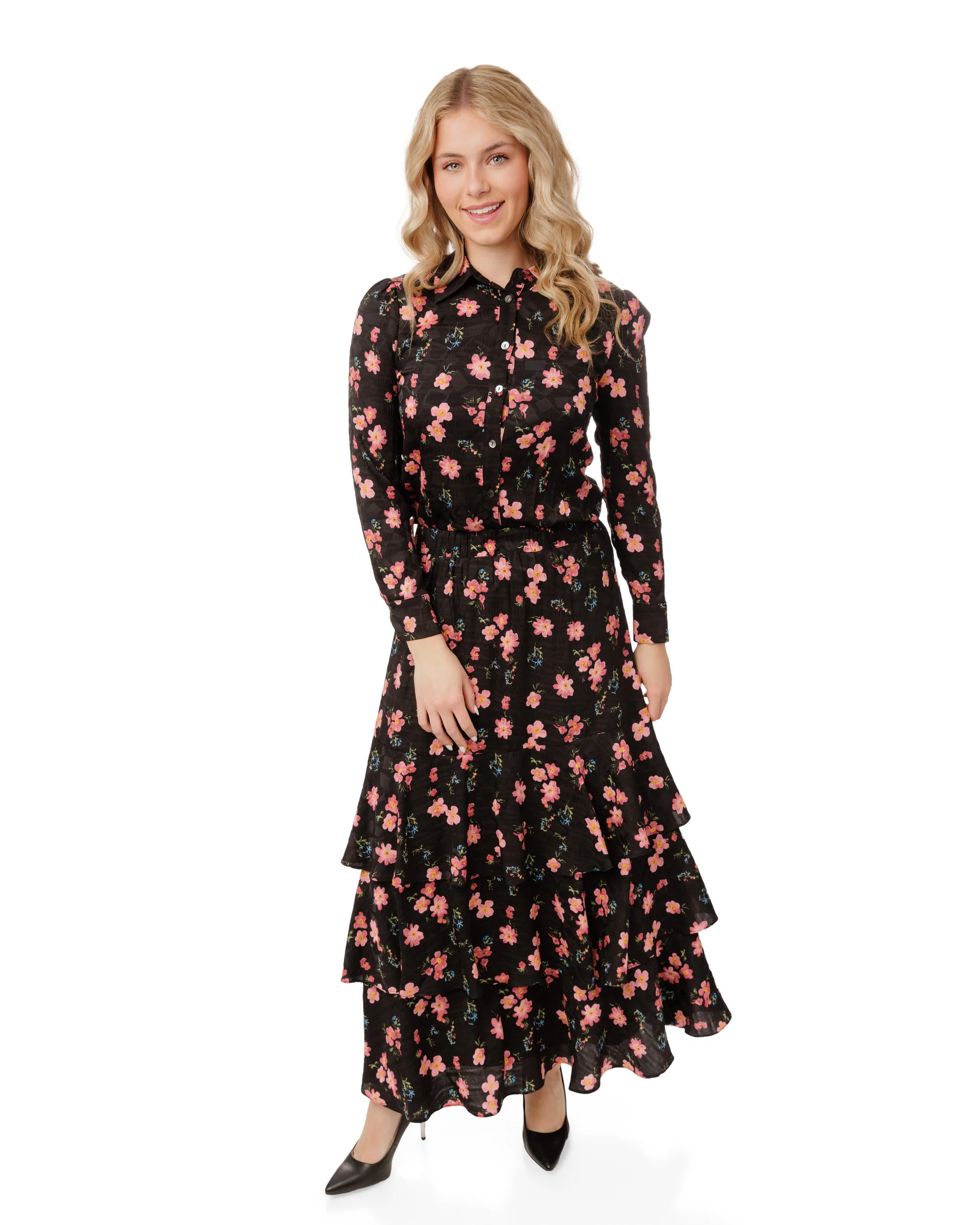 Pink Floral Blouse