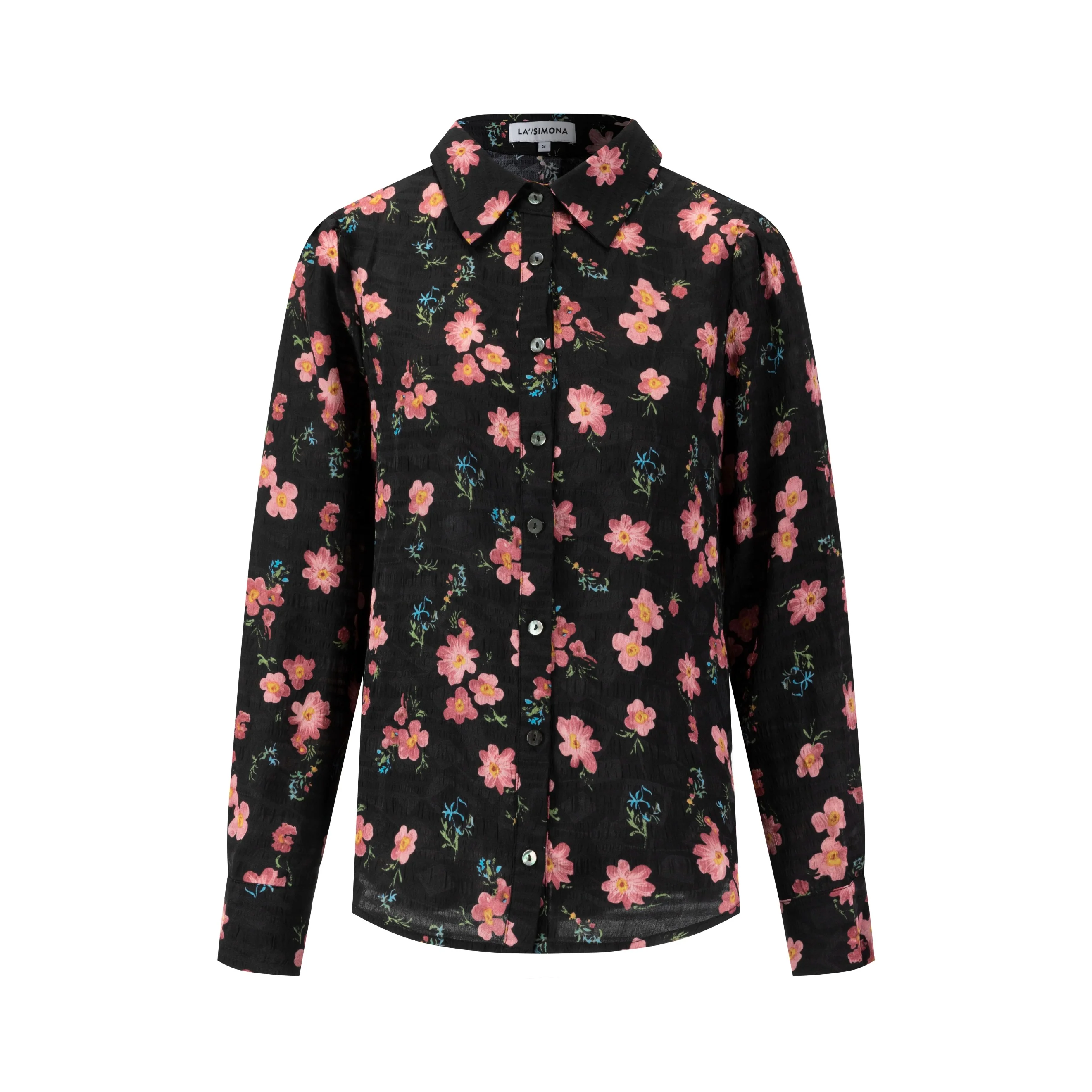 Pink Floral Blouse - Image 2